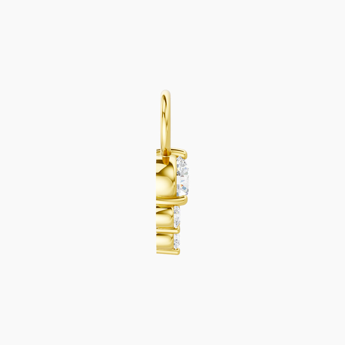 Sif | 18k Yellow Gold 6.5 mm Diamond Charm