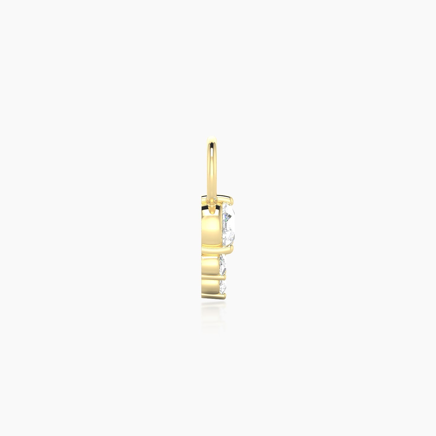 Sif | 18k Yellow Gold 6.5 mm Diamond Charm