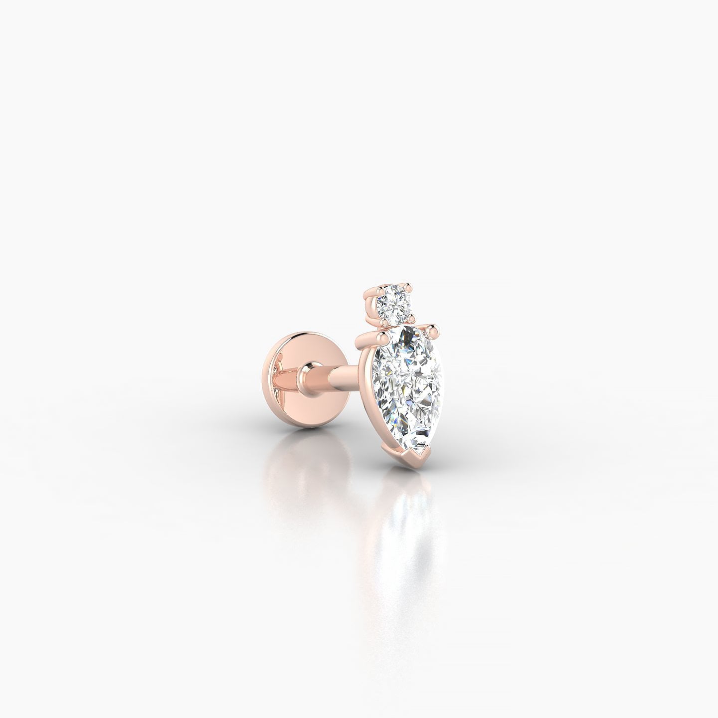 Skadi | 18k Rose Gold 7 mm 5 mm Diamond Piercing