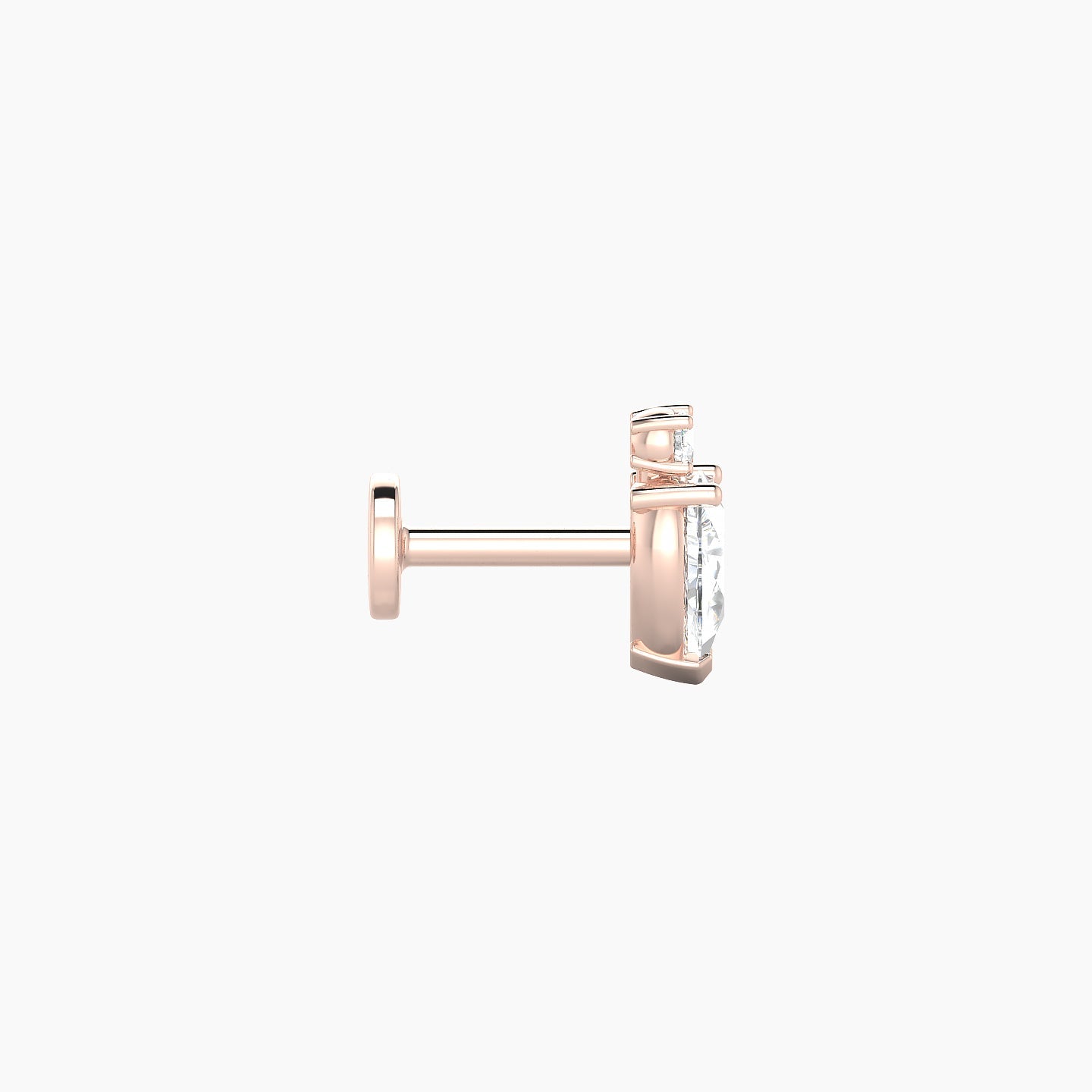 Skadi | 18k Rose Gold 7 mm 5 mm Diamond Piercing
