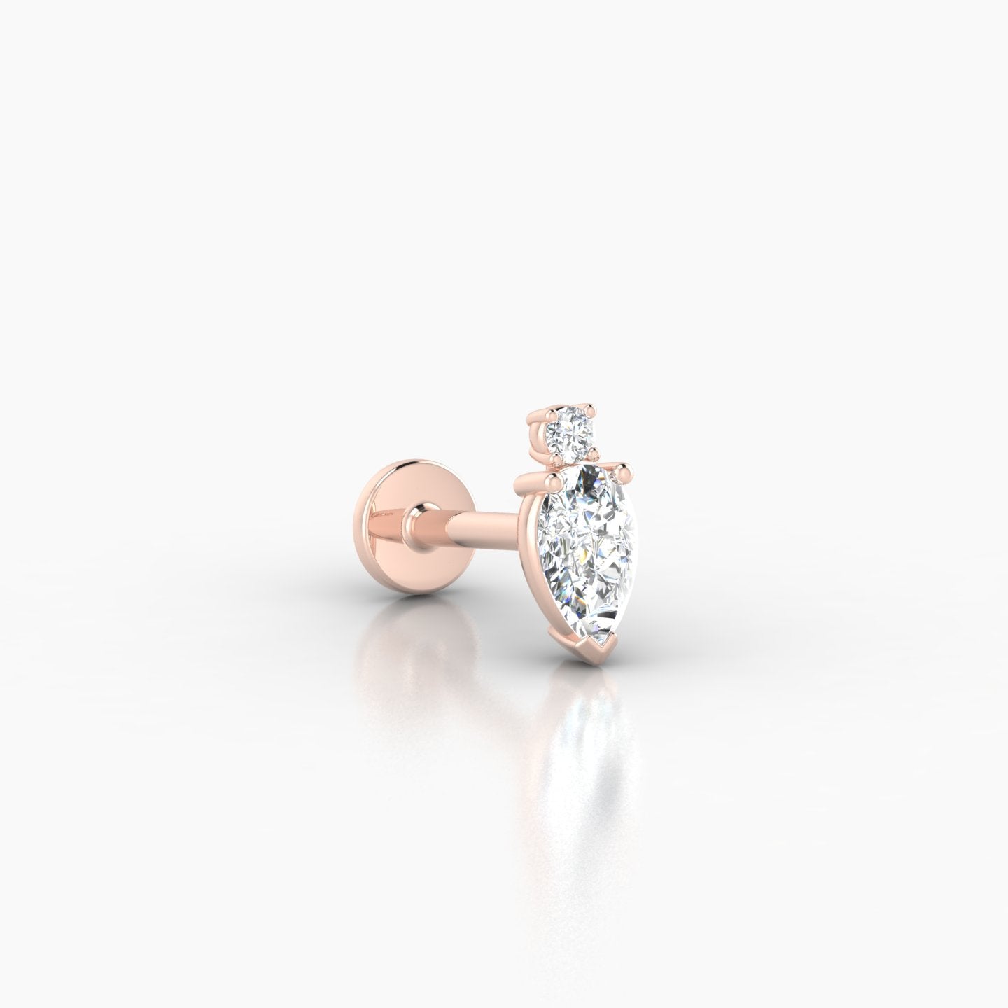Skadi | 18k Rose Gold 7 mm 6.5 mm Diamond Piercing