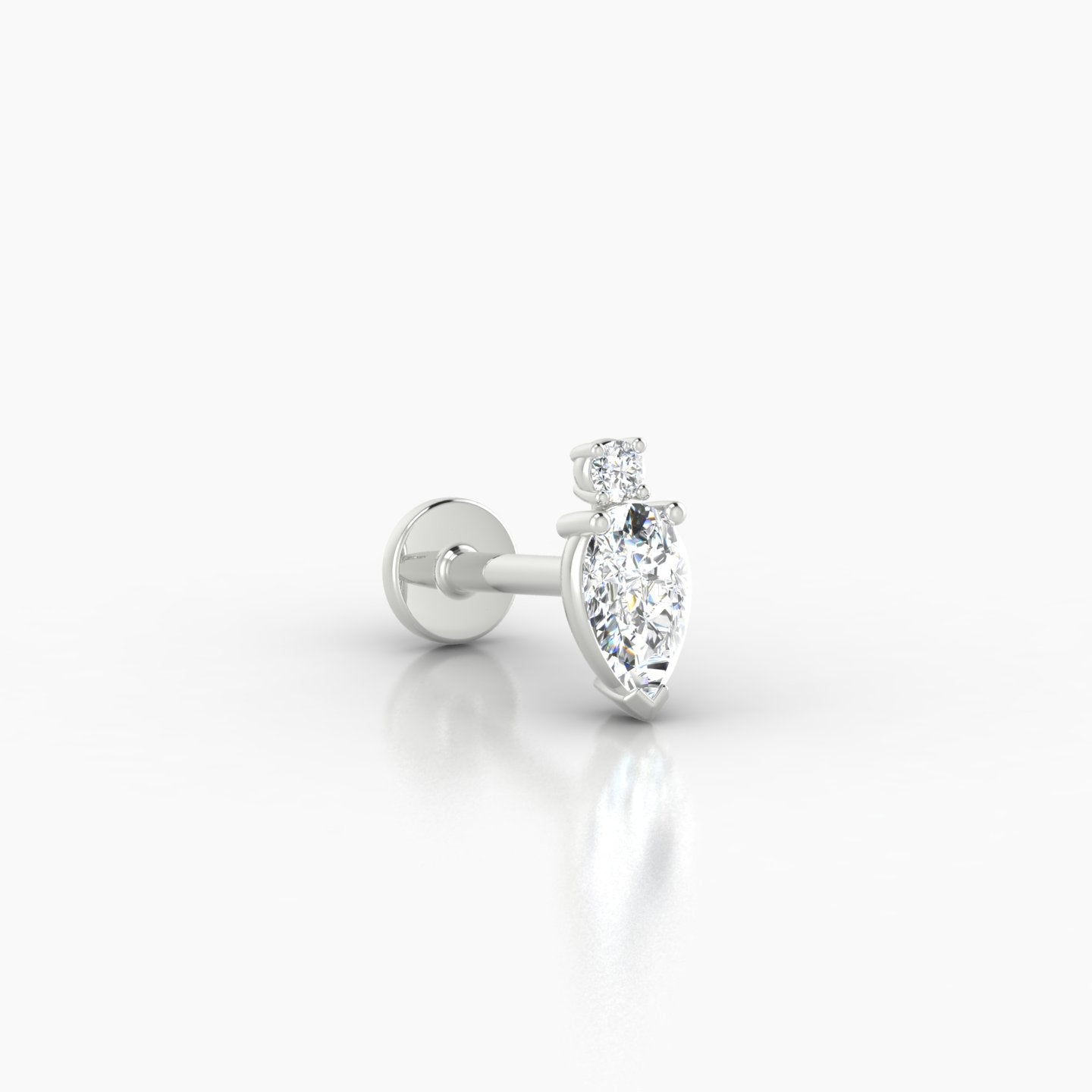 Skadi | 18k White Gold 7 mm 6.5 mm Diamond Piercing