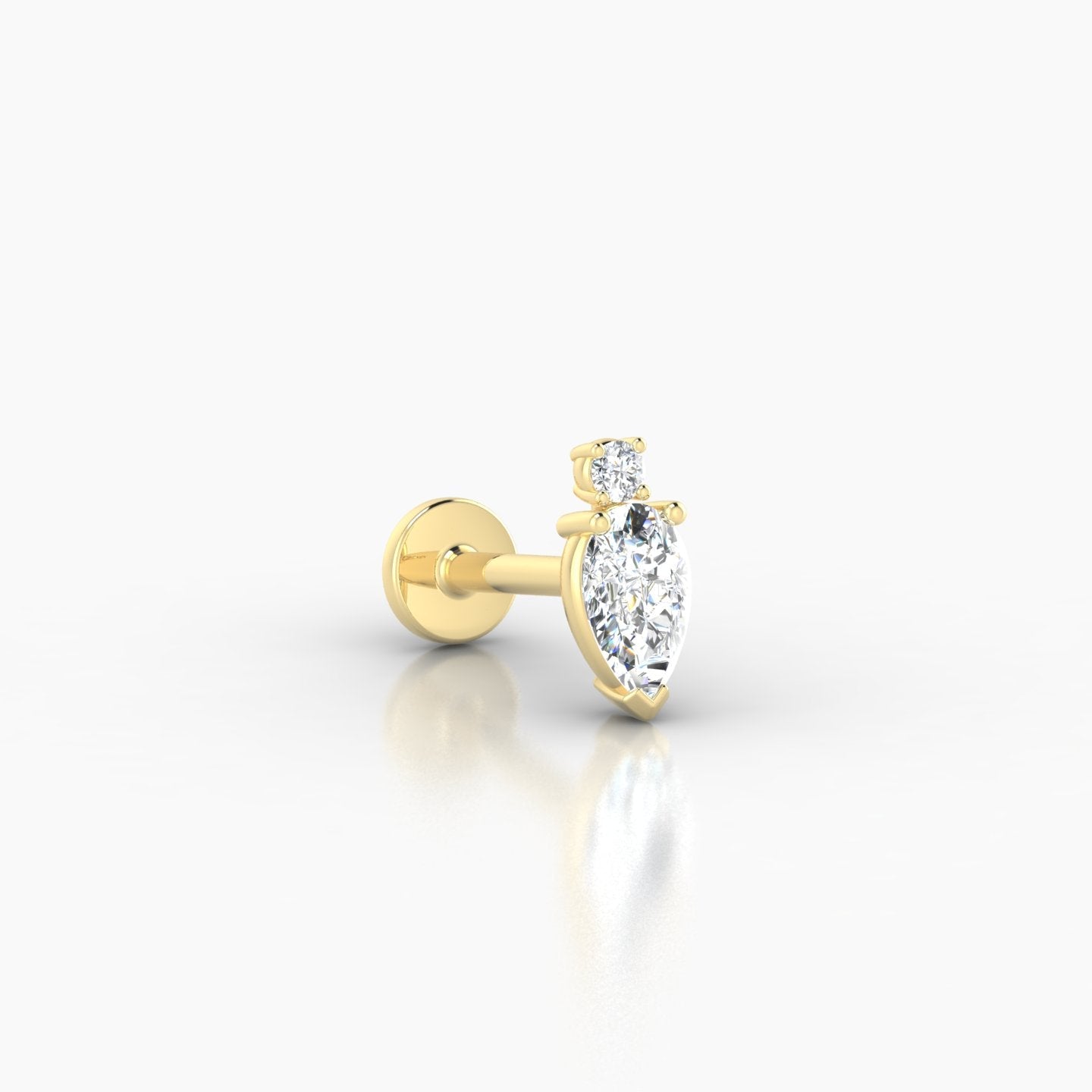 Skadi | 18k Yellow Gold 7 mm 6.5 mm Diamond Piercing
