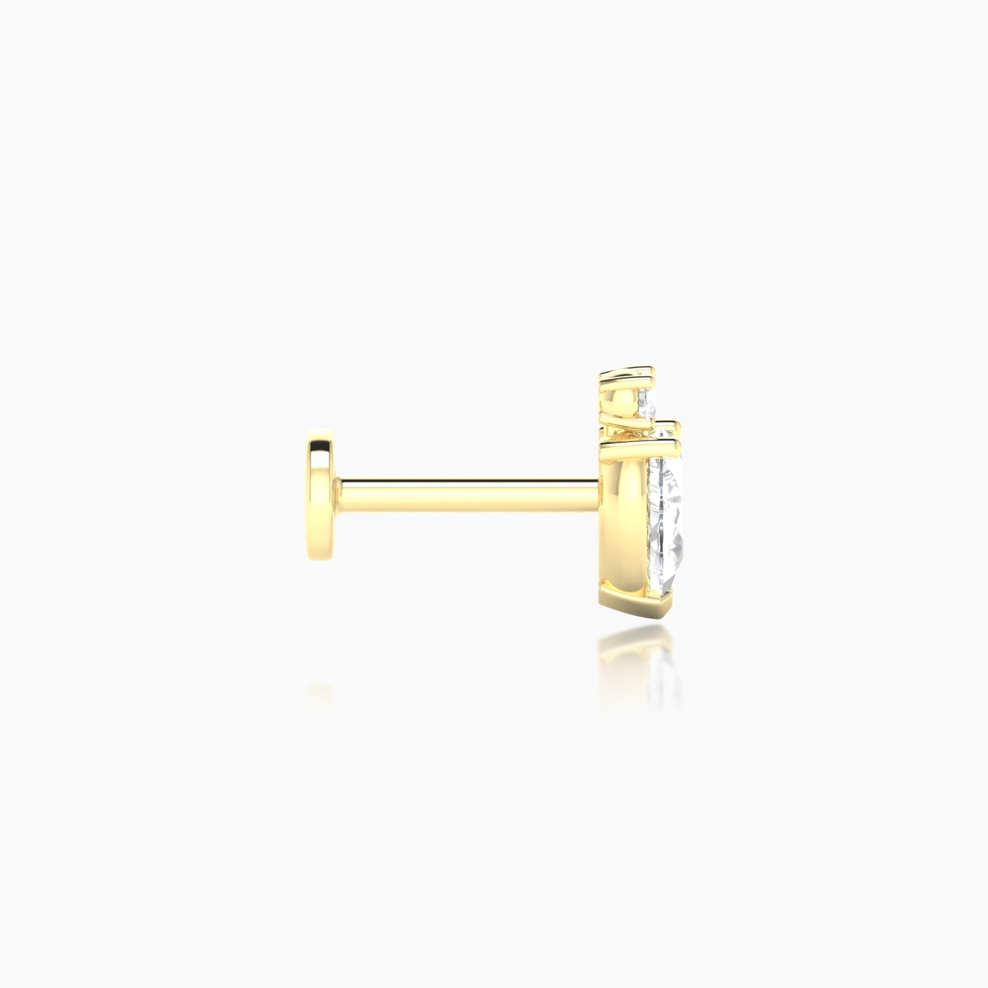 Skadi | 18k Yellow Gold 7 mm 6.5 mm Diamond Piercing