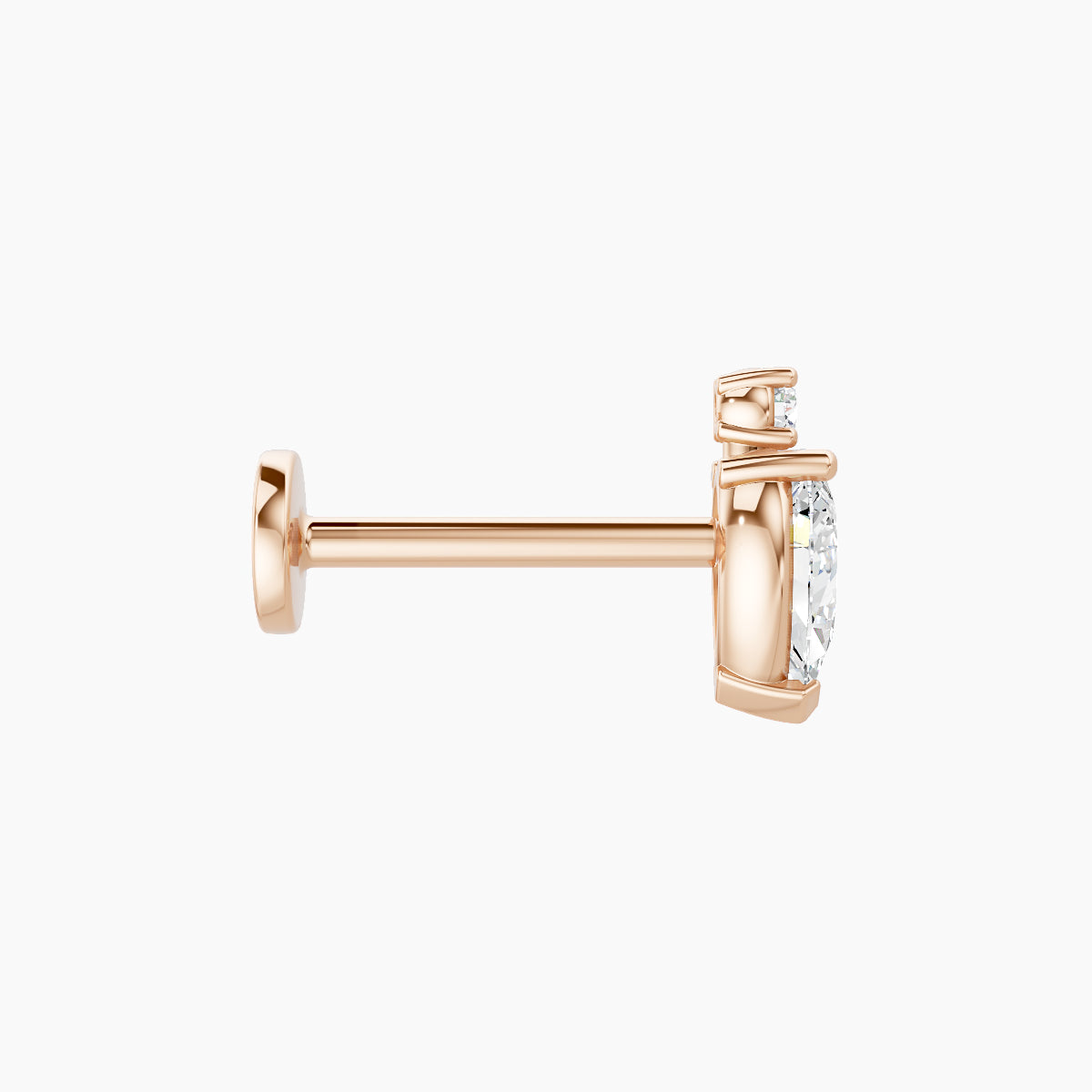 Skadi | 18k Rose Gold 7 mm 8 mm Diamond Piercing