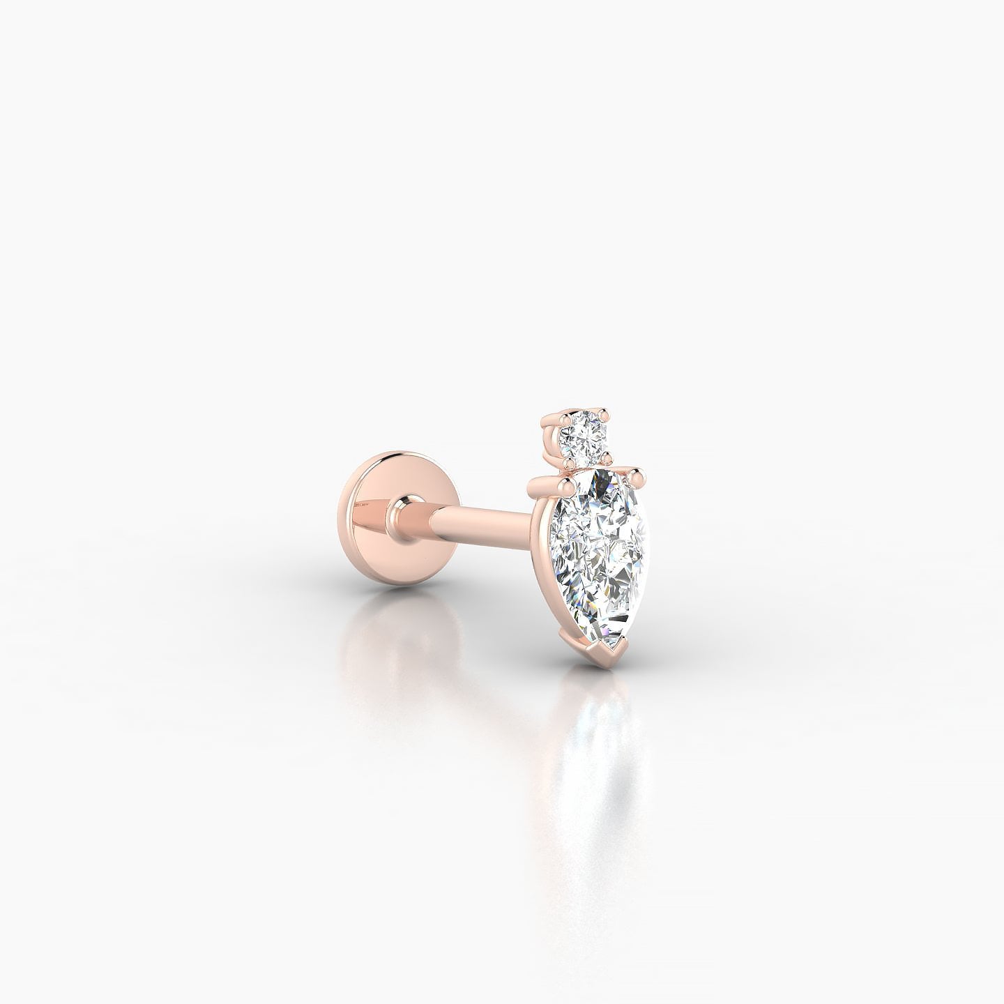 Skadi | 18k Rose Gold 7 mm 8 mm Diamond Piercing