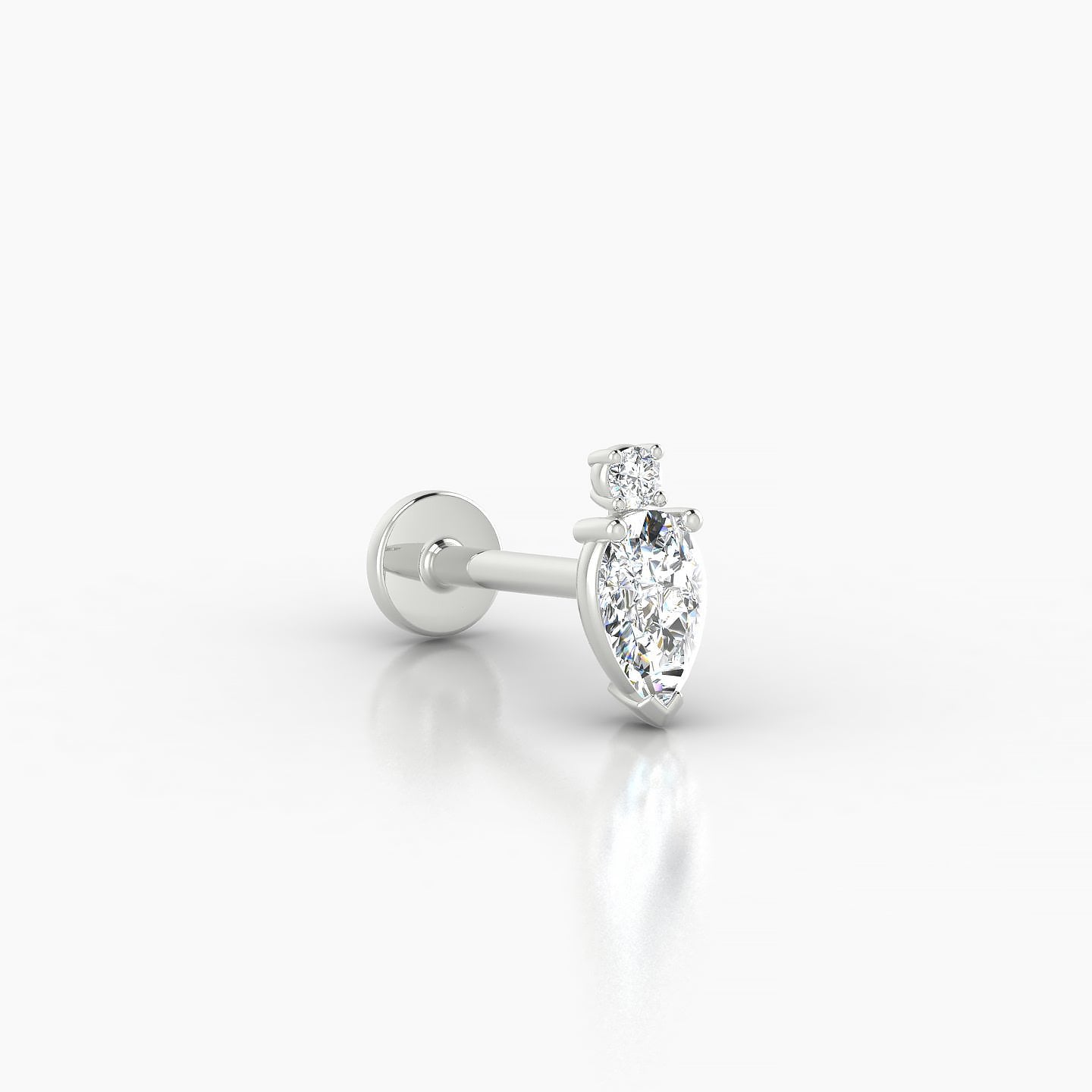 Skadi | 18k White Gold 7 mm 8 mm Diamond Piercing