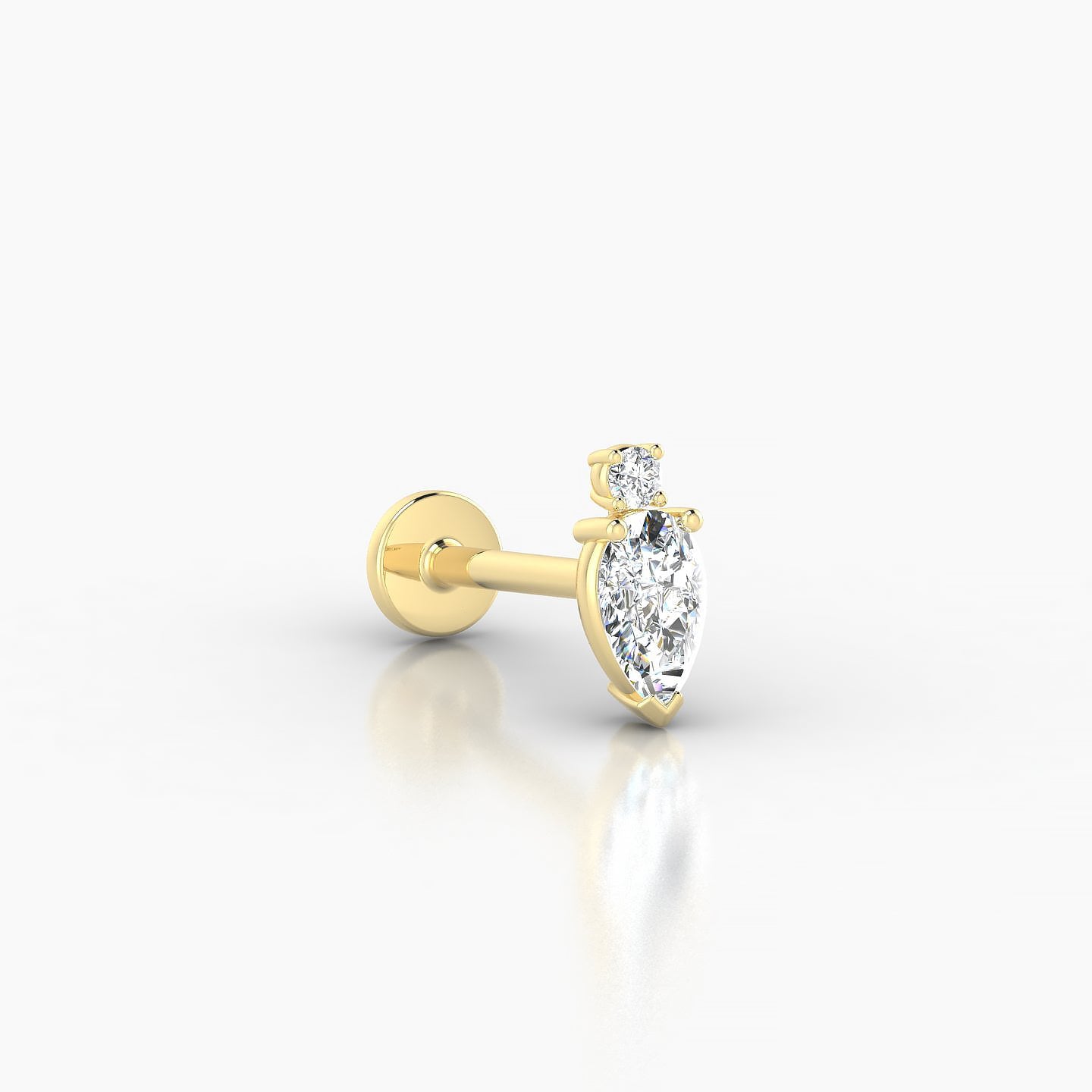 Skadi | 18k Yellow Gold 7 mm 8 mm Diamond Piercing