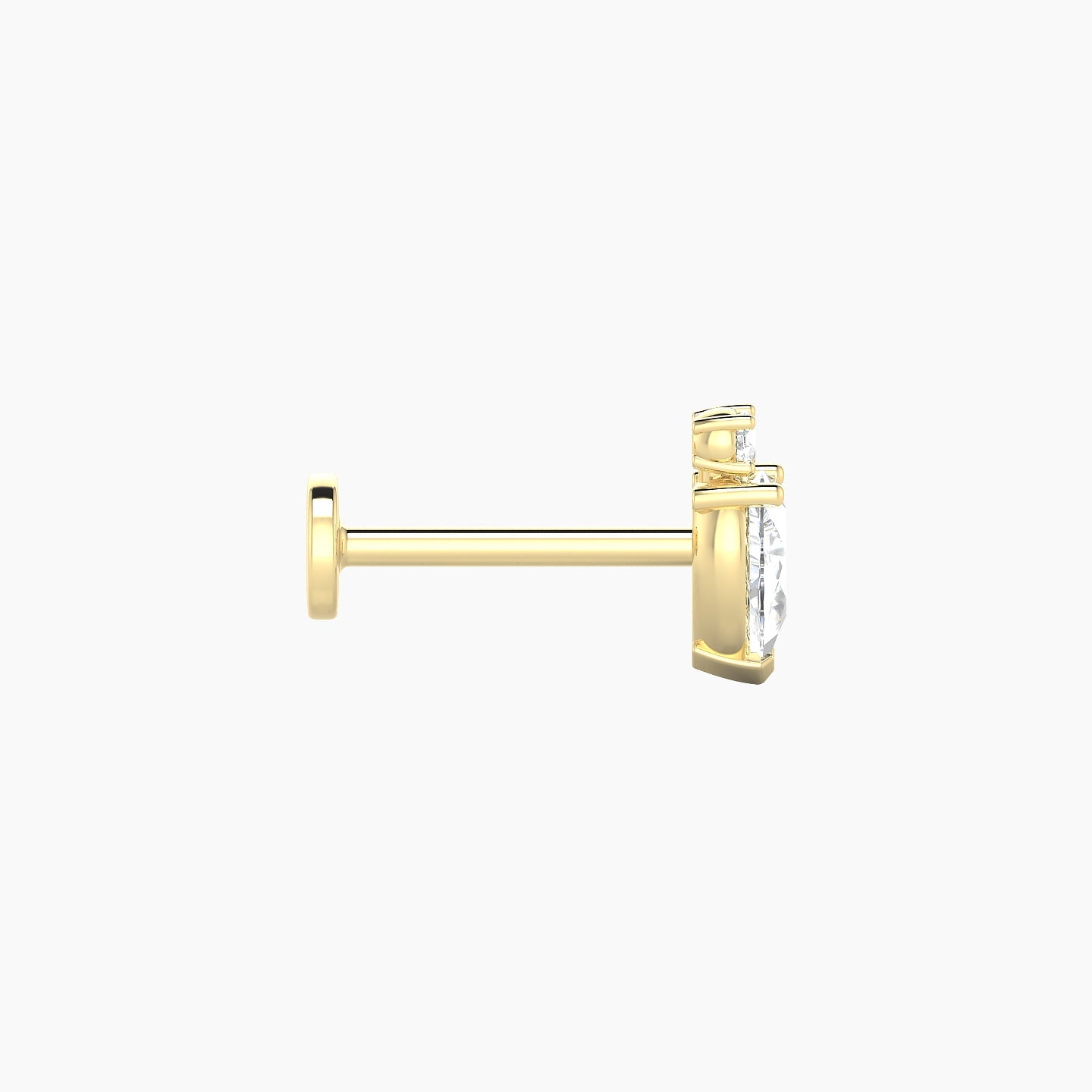 Skadi | 18k Yellow Gold 7 mm 8 mm Diamond Piercing