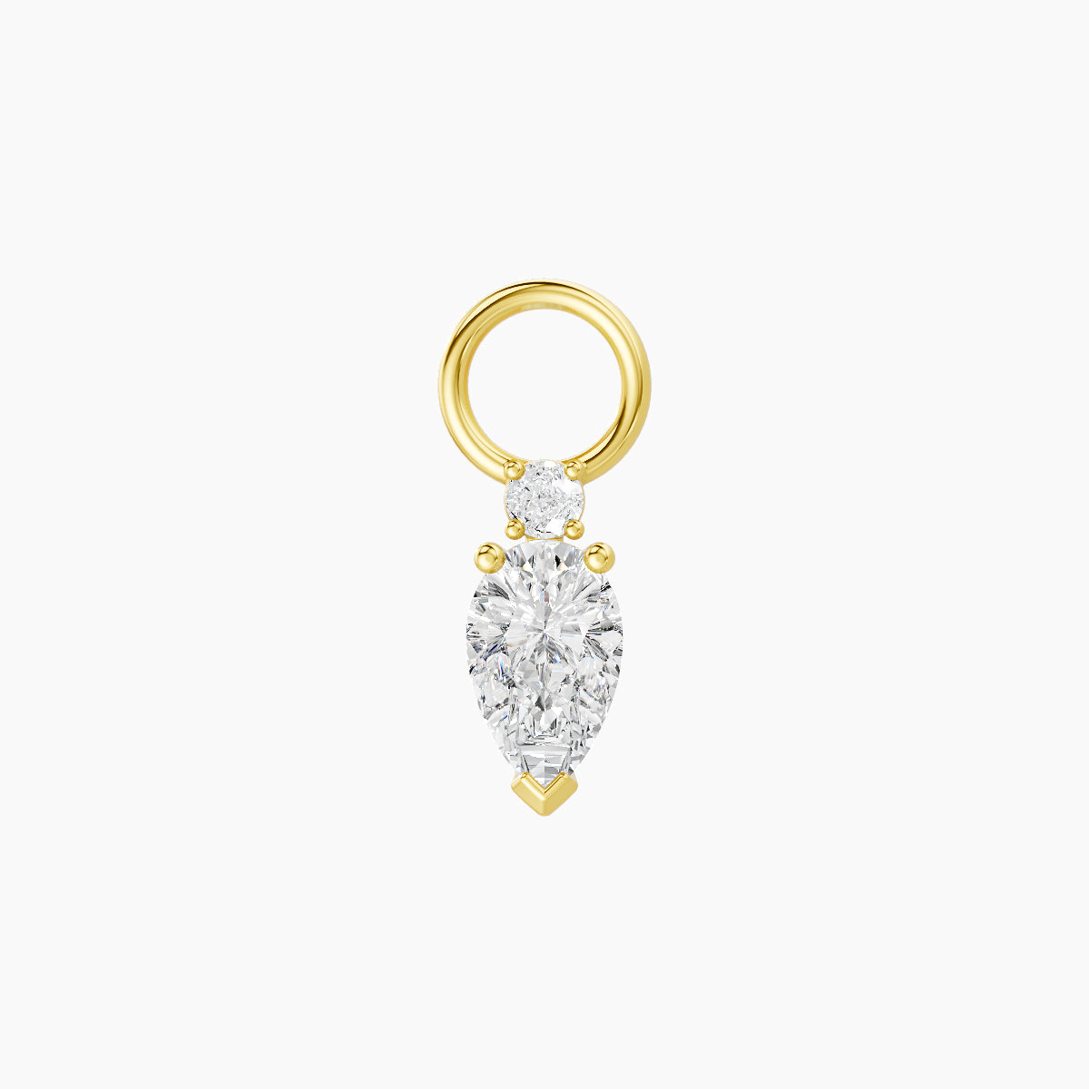 Skadi | 18k Yellow Gold 7 mm Diamond Charm