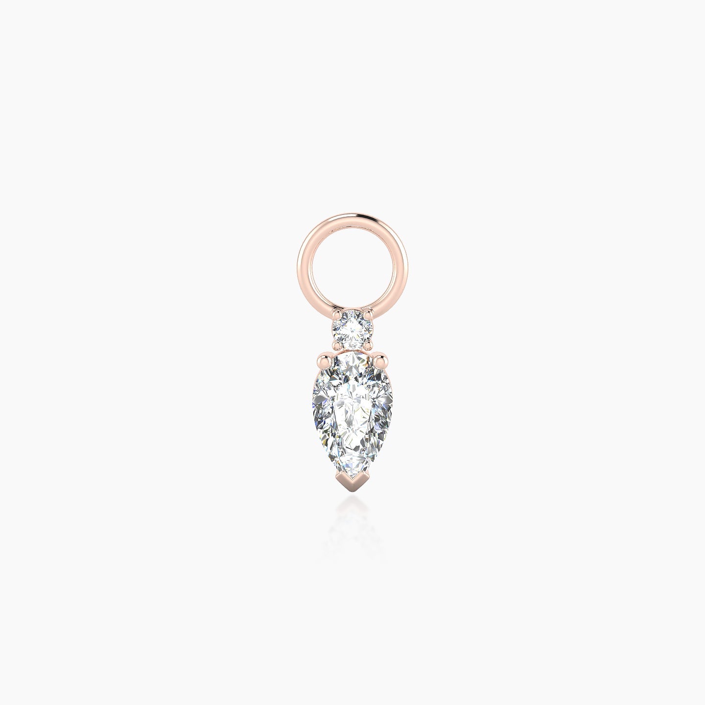 Skadi | 18k Rose Gold 7 mm Diamond Charm