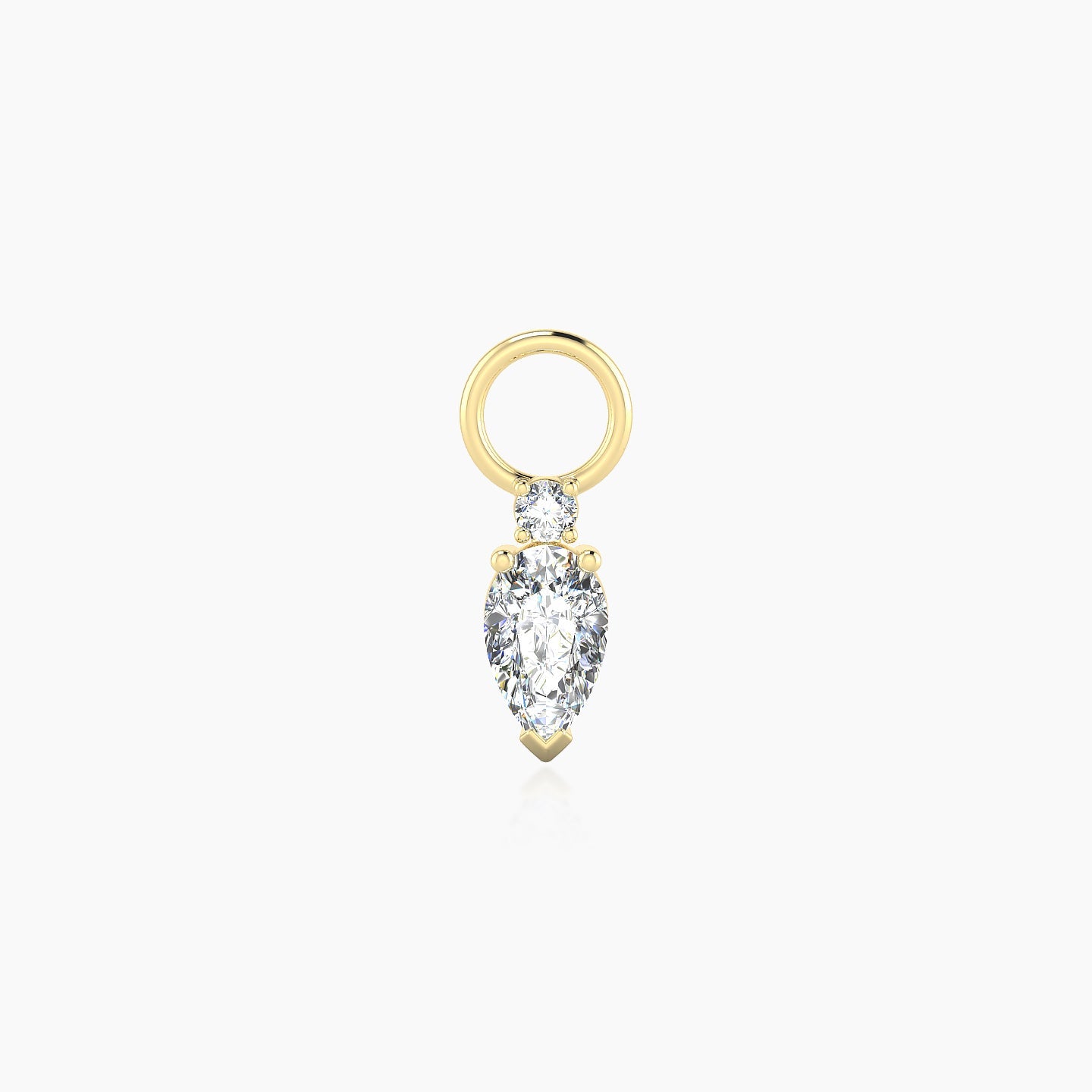 Skadi | 18k Yellow Gold 7 mm Diamond Charm