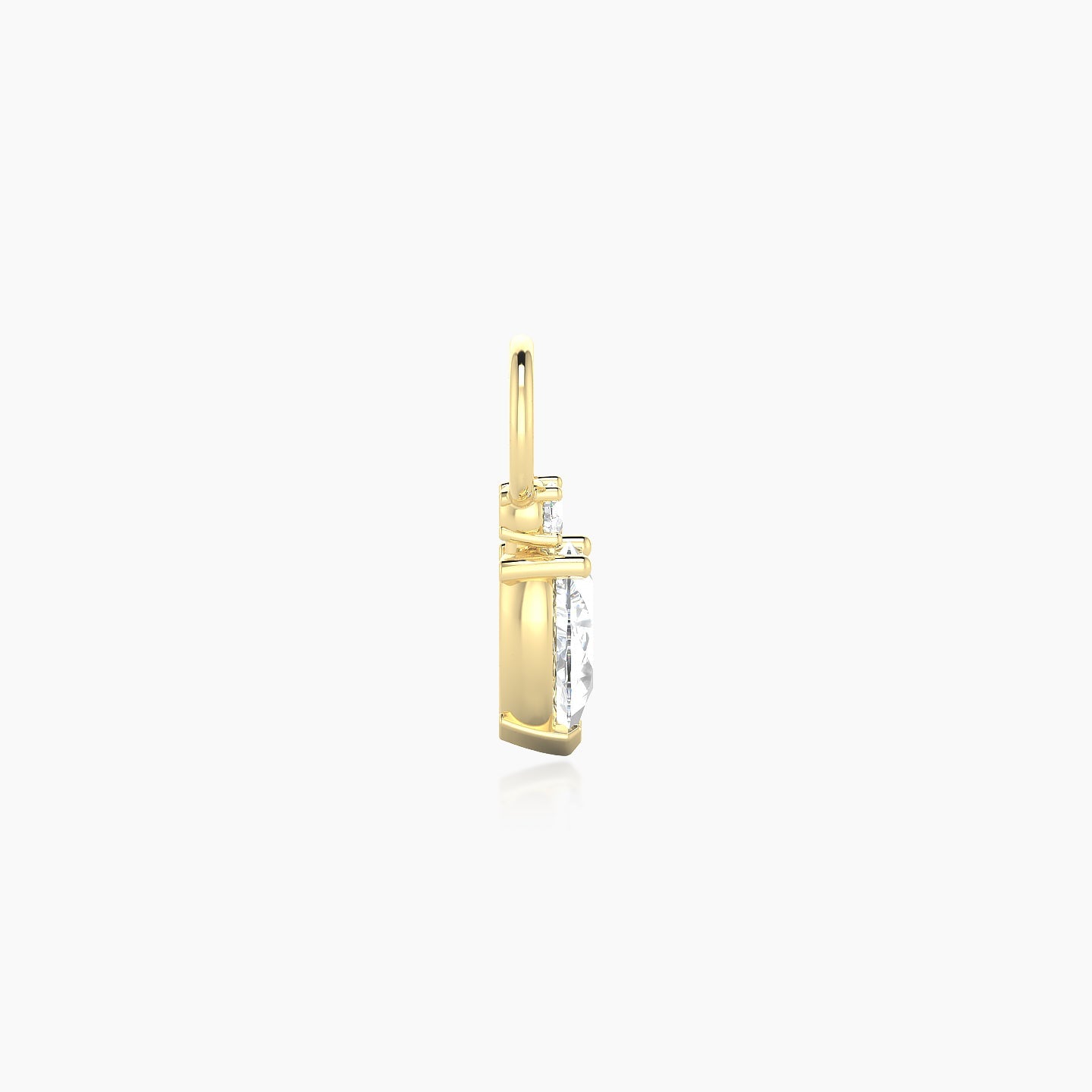 Skadi | 18k Yellow Gold 7 mm Diamond Charm