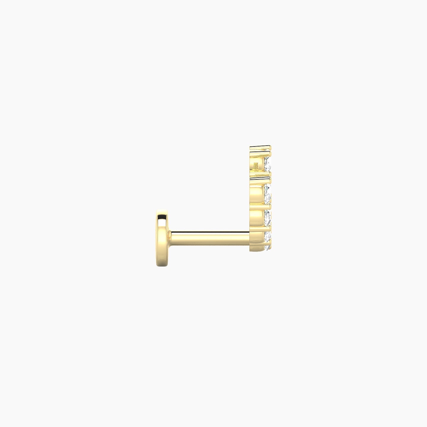 Sophia | 18k Yellow Gold 5 mm Diamond Conch Piercing