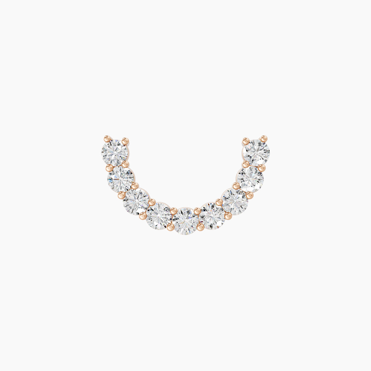 Sophia | 18k Rose Gold 6.5 mm Diamond Conch Piercing