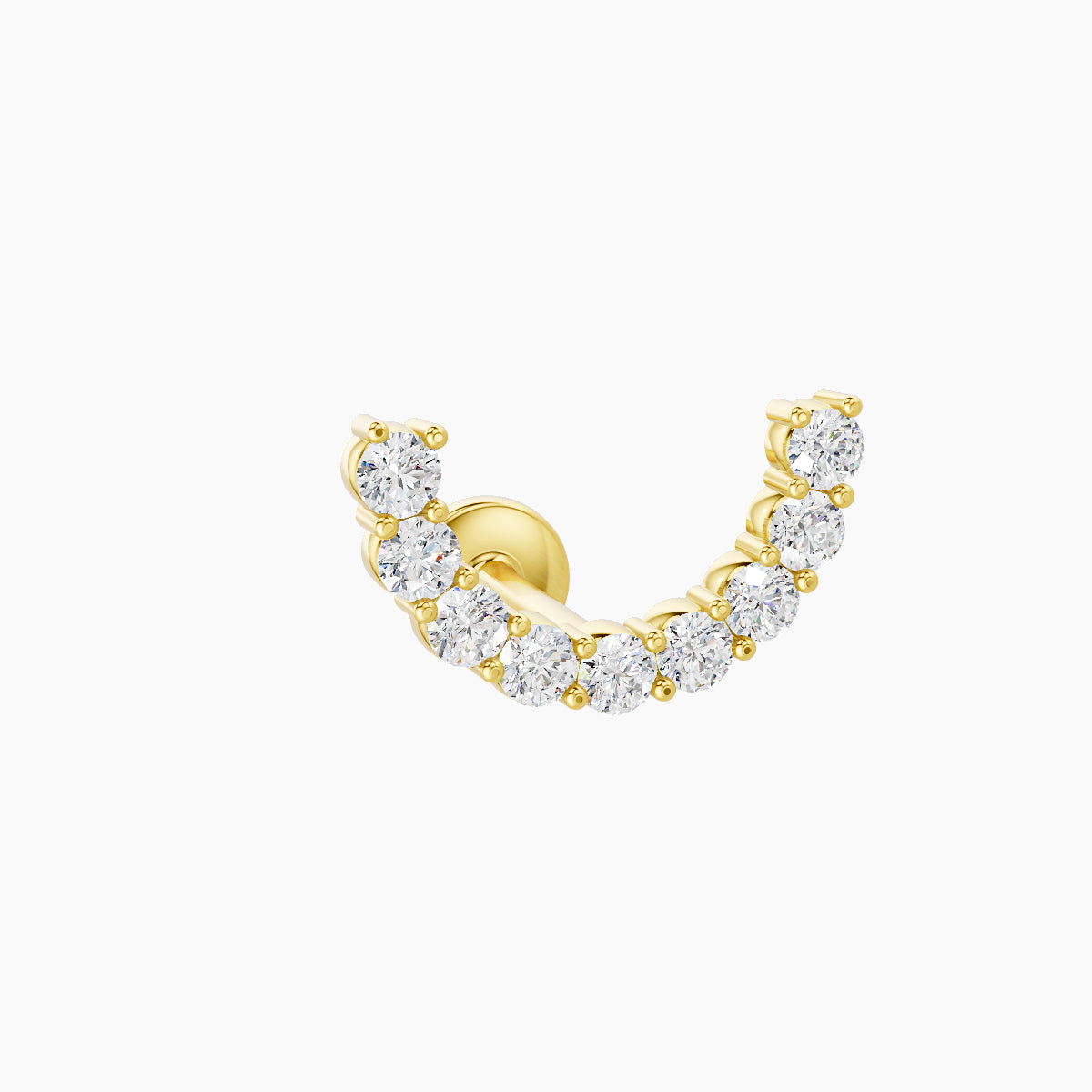 Sophia | 18k Yellow Gold 6.5 mm Diamond Conch Piercing