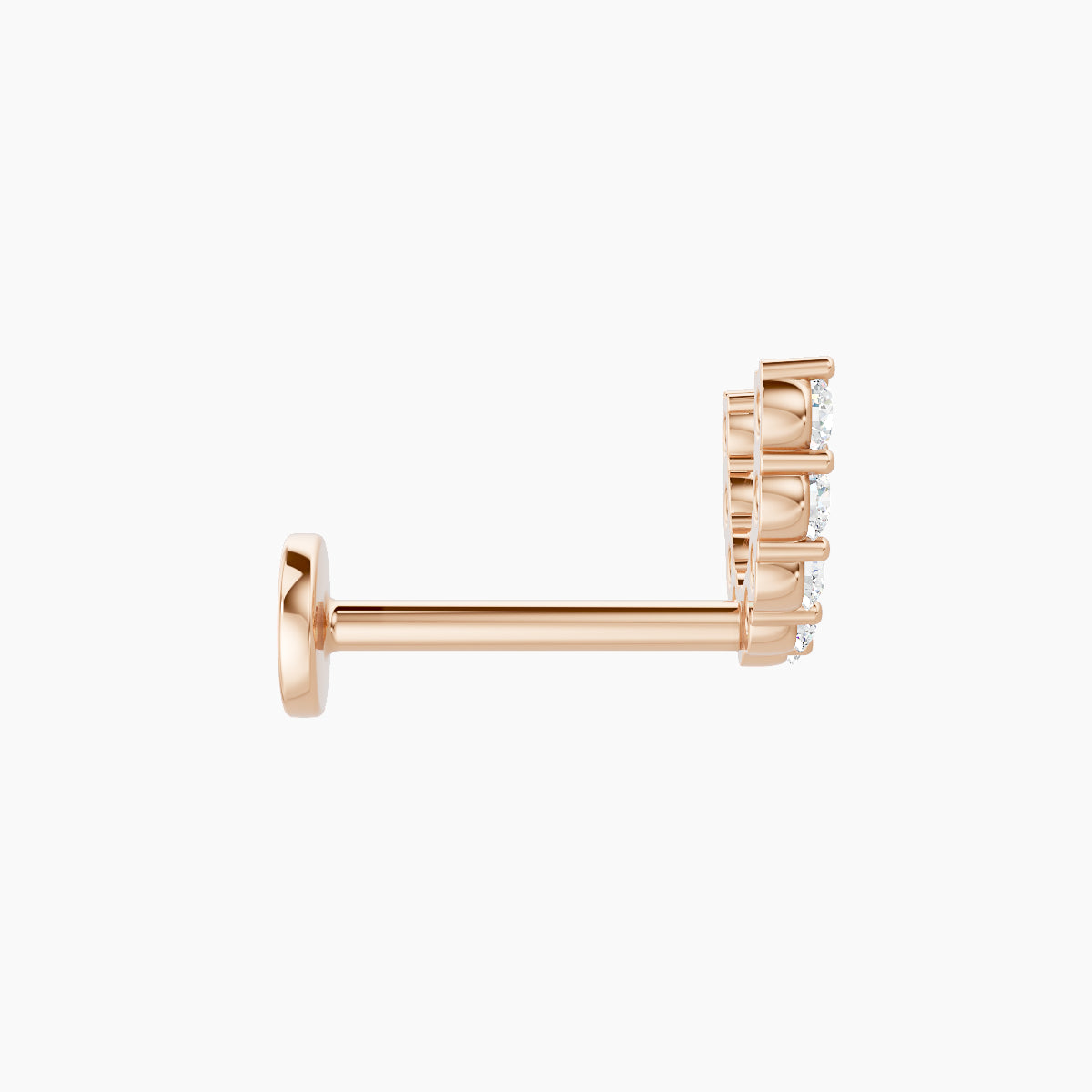 Sophia | 18k Rose Gold 8 mm Diamond Conch Piercing
