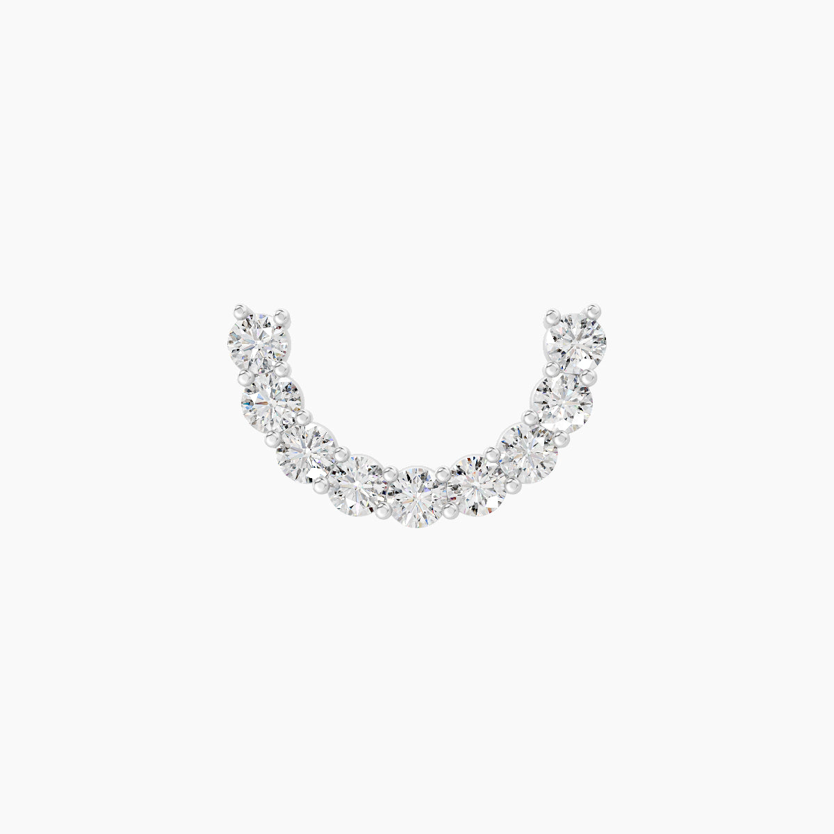 Sophia | 18k White Gold 8 mm Diamond Conch Piercing
