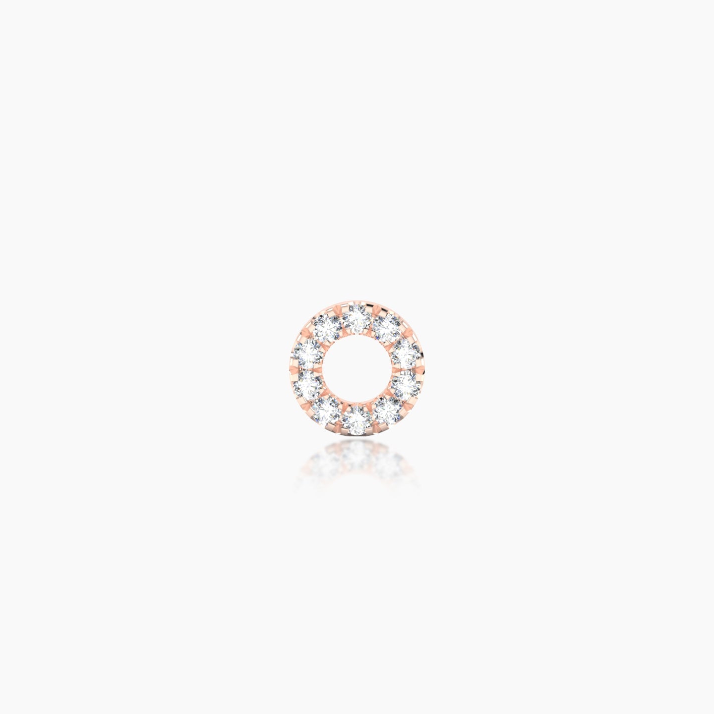 Sulis | 18k Rose Gold 5 mm 5 mm Diamond Piercing