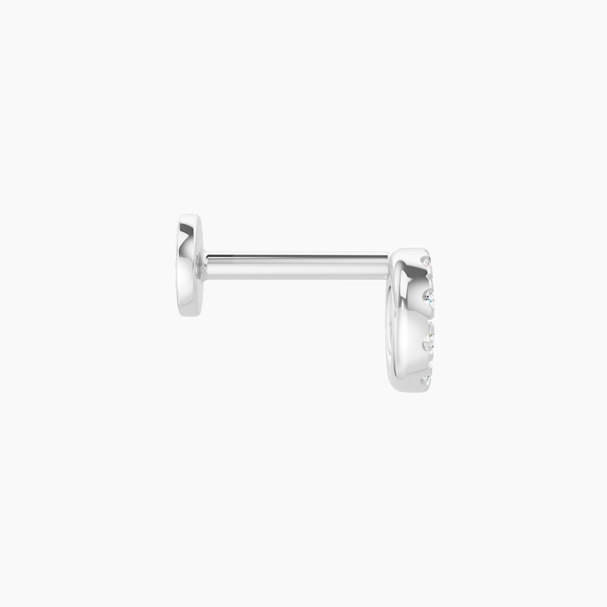 Sulis | 18k White Gold 5 mm 6.5 mm Diamond Piercing