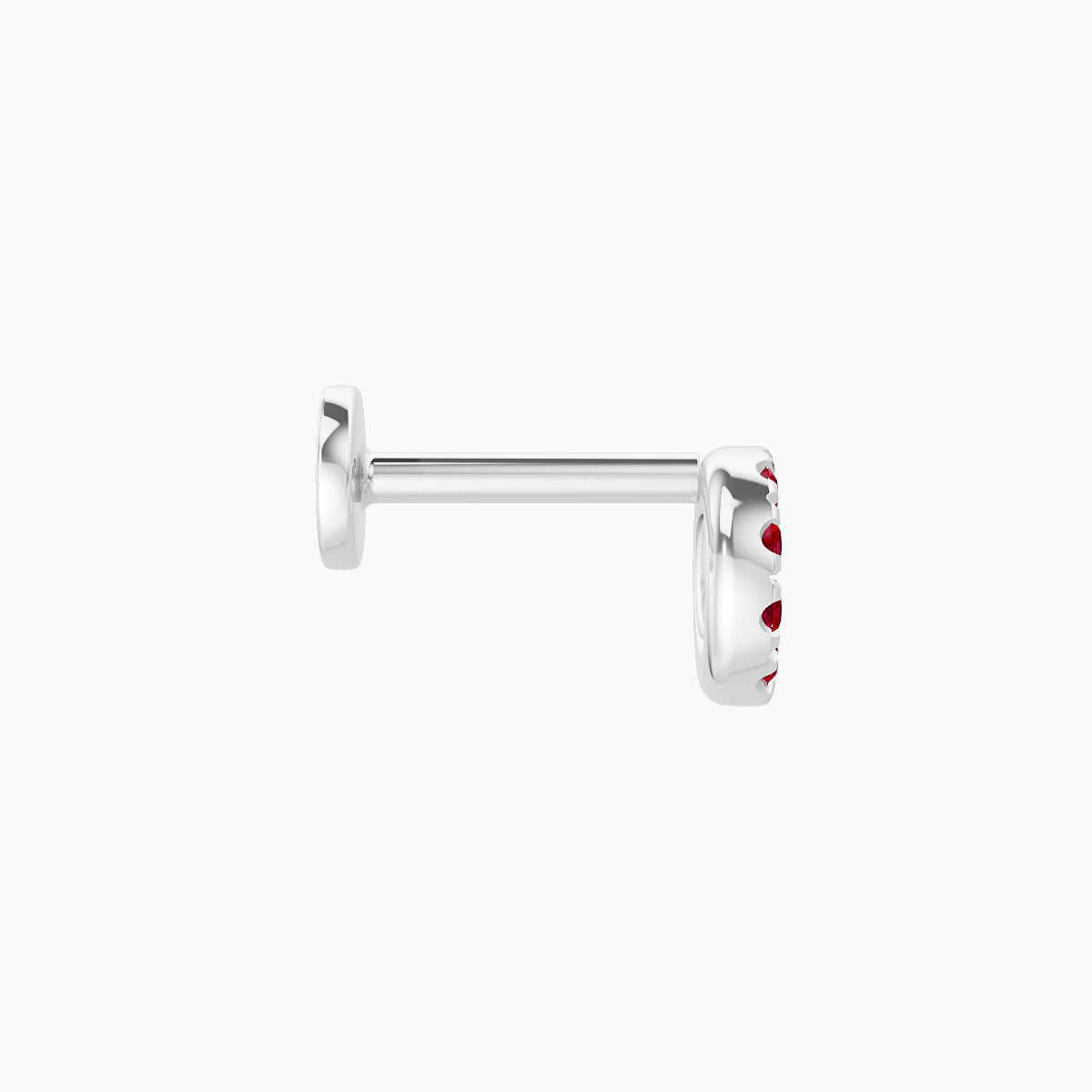 Sulis | 18k White Gold 6.5 mm 5 mm Ruby Piercing