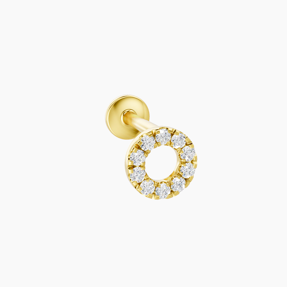 Sulis | 18k Yellow Gold 5 mm 6.5 mm Diamond Piercing