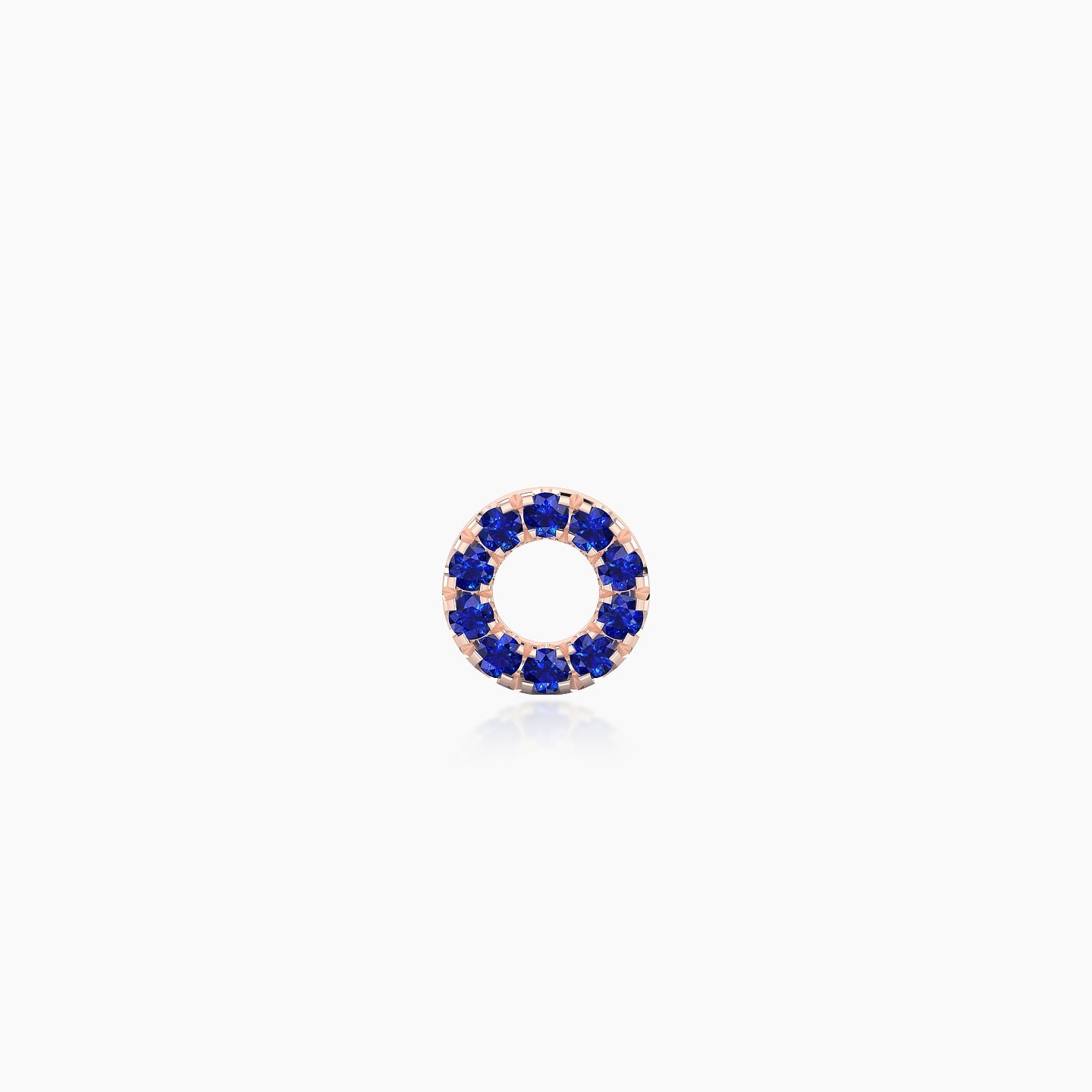 Sulis | 18k Rose Gold 5 mm 6.5 mm Sapphire Piercing