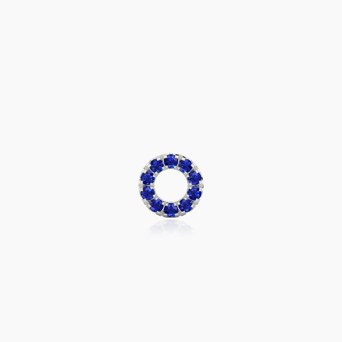 Sulis | 18k White Gold 5 mm 6.5 mm Sapphire Piercing