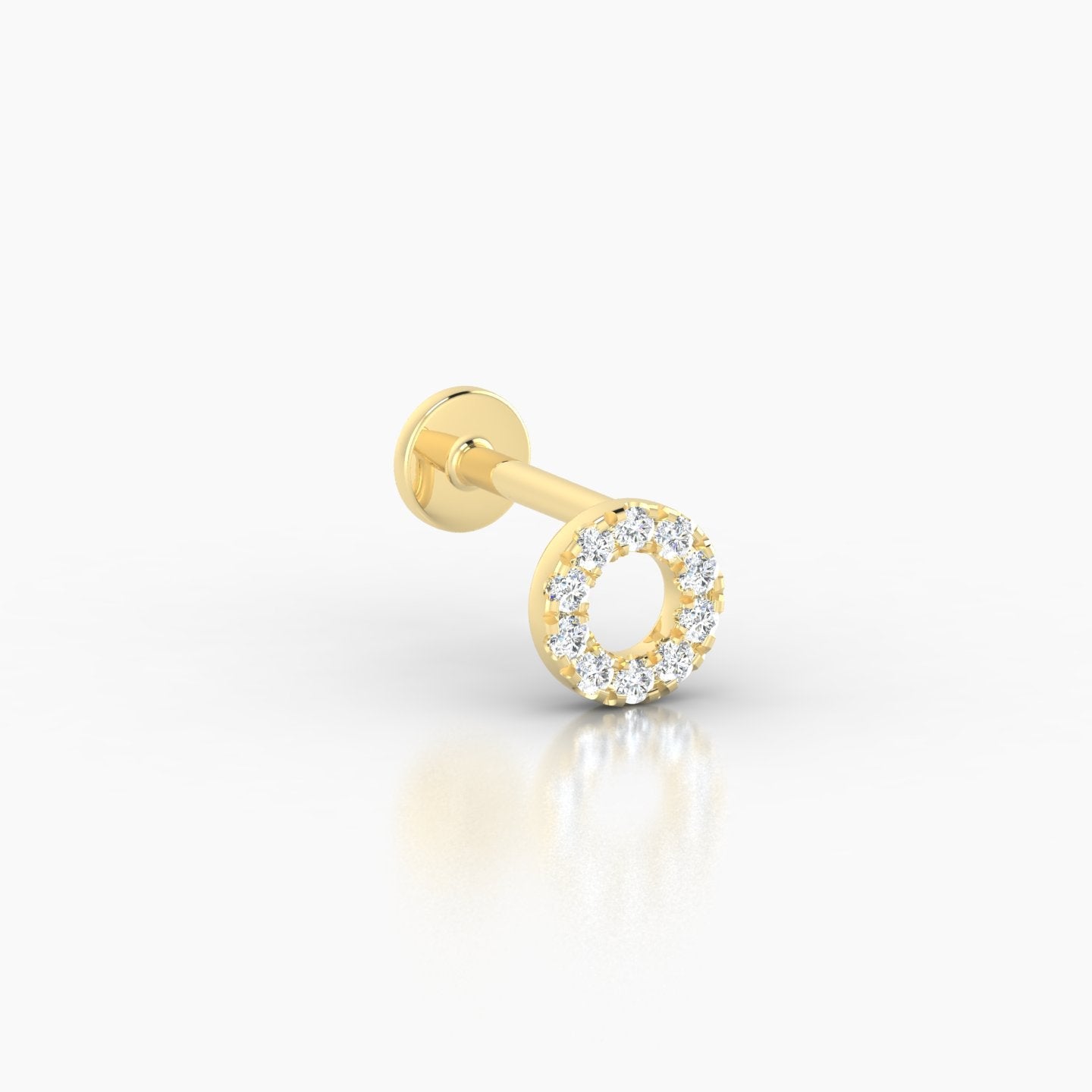 Sulis | 18k Yellow Gold 6.5 mm 5 mm Diamond Piercing