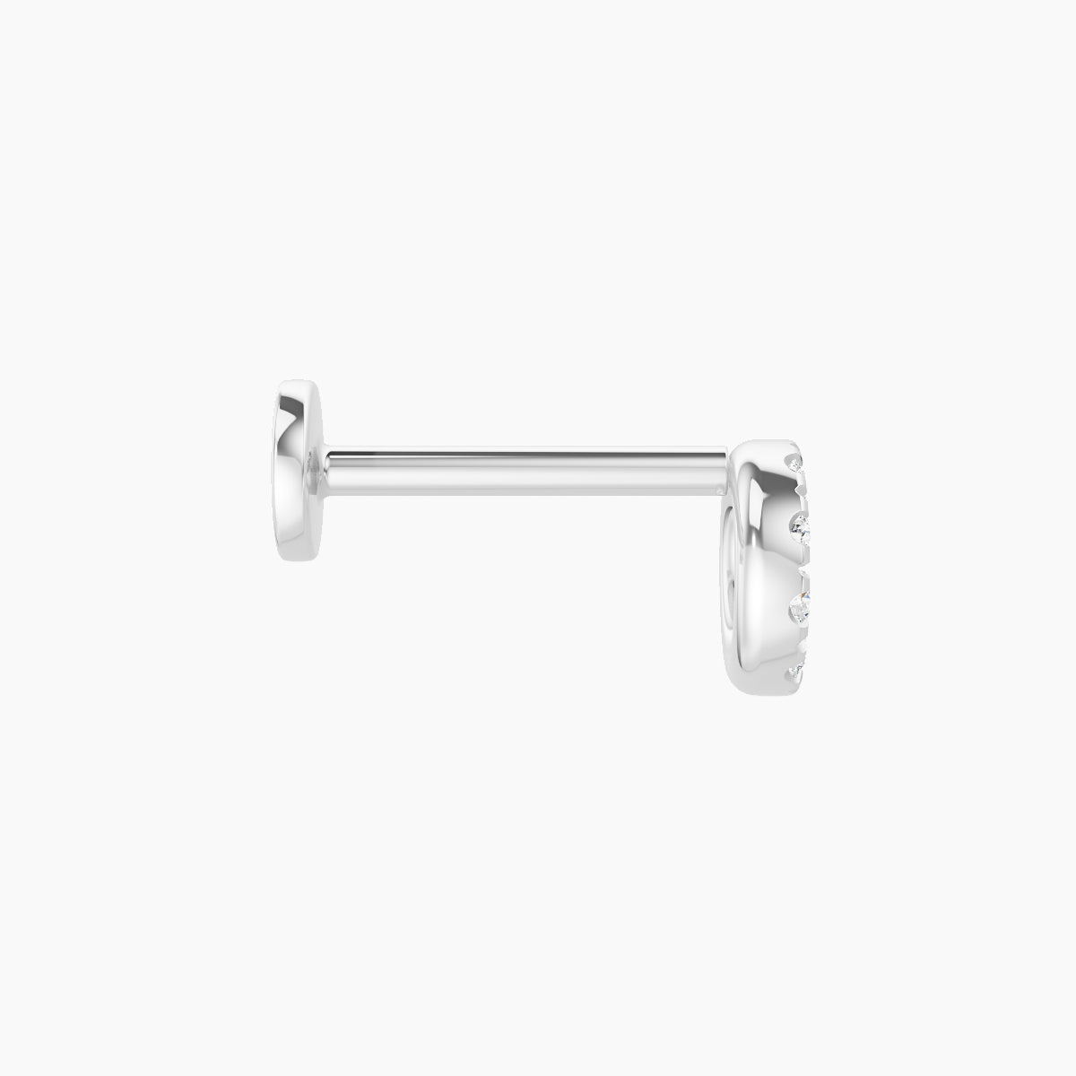 Sulis | 18k White Gold 5 mm 8 mm Diamond Piercing
