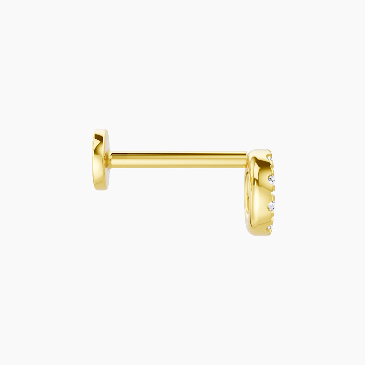 Sulis | 18k Yellow Gold 5 mm 8 mm Diamond Piercing