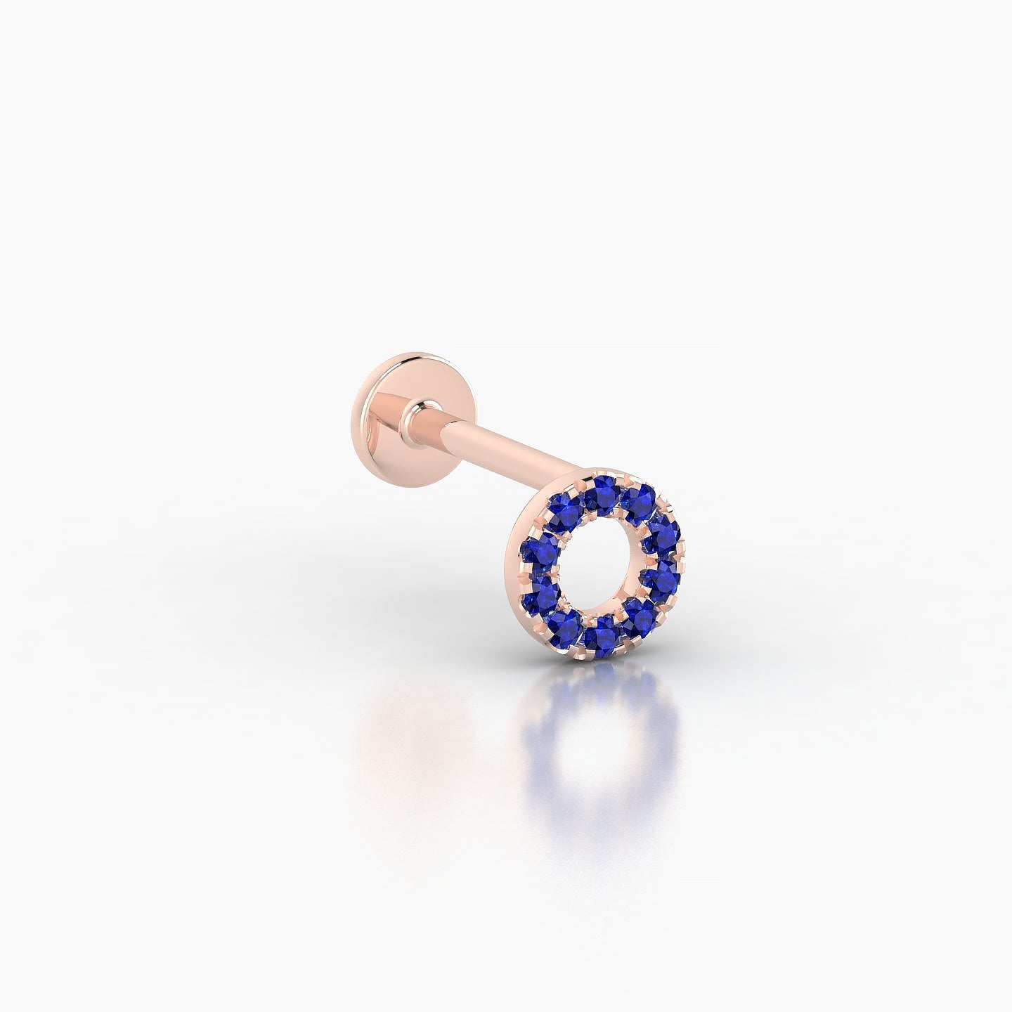 Sulis | 18k Rose Gold 5 mm 8 mm Sapphire Piercing