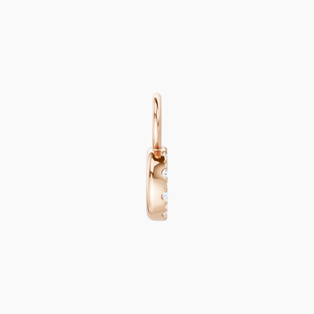 Sulis | 18k Rose Gold 5 mm Diamond Charm