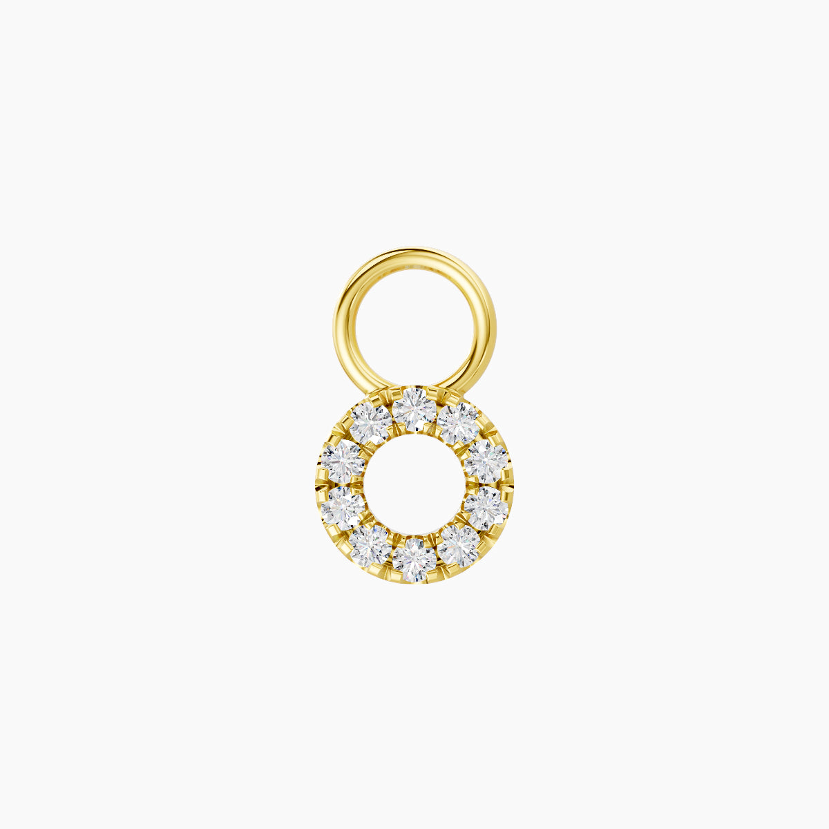 Sulis | 18k Yellow Gold 5 mm Diamond Charm
