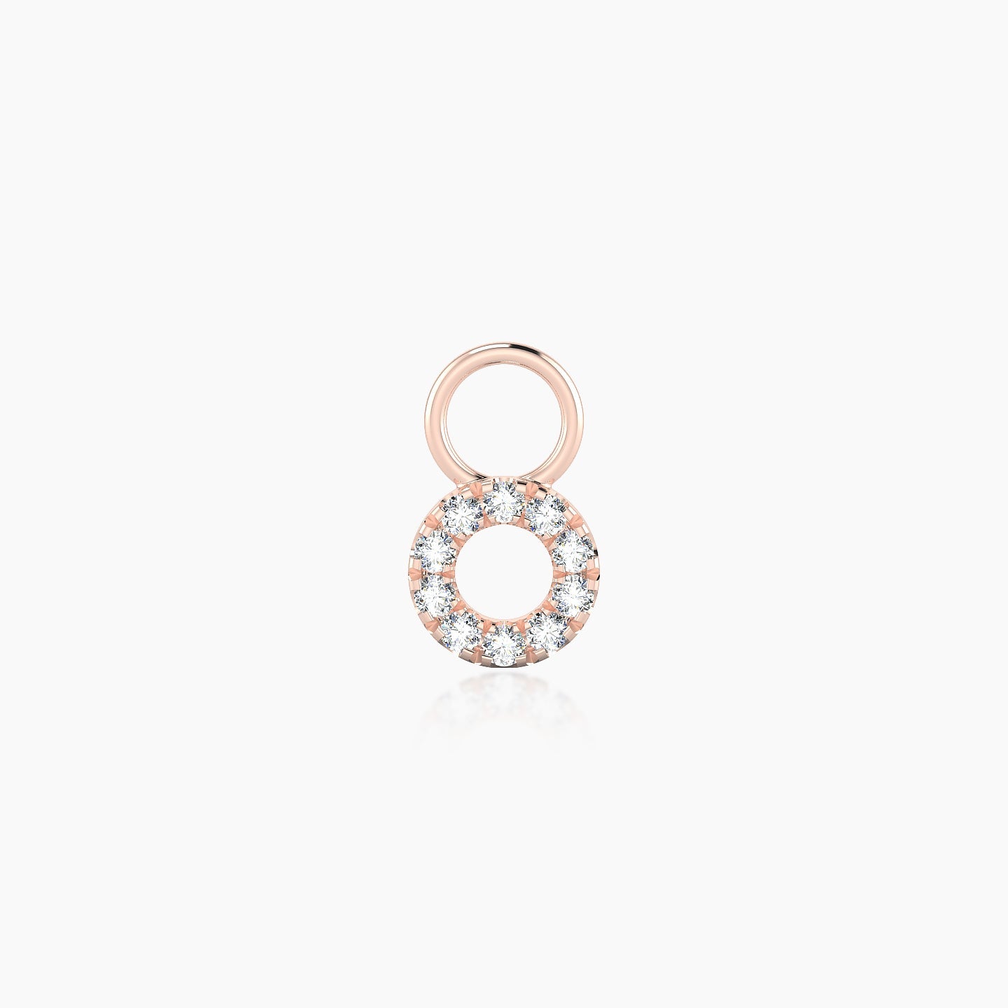 Sulis | 18k Rose Gold 5 mm Diamond Charm
