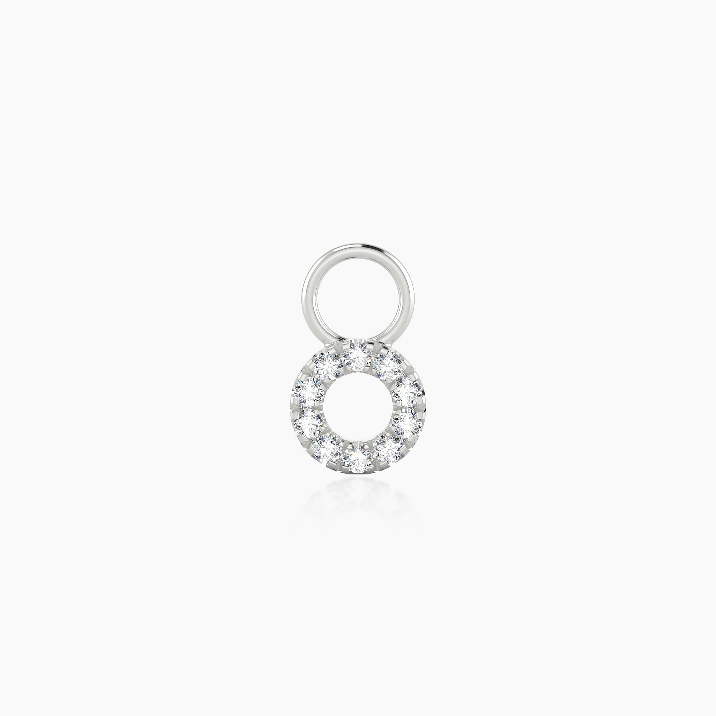 Sulis | 18k White Gold 5 mm Diamond Charm