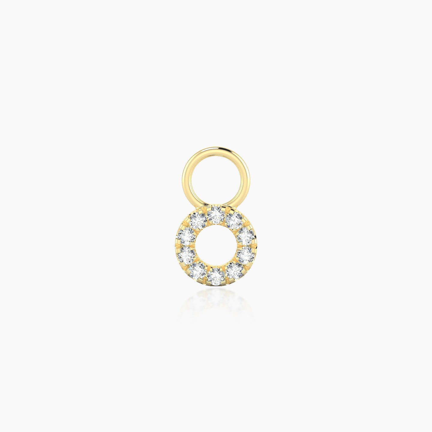 Sulis | 18k Yellow Gold 5 mm Diamond Charm