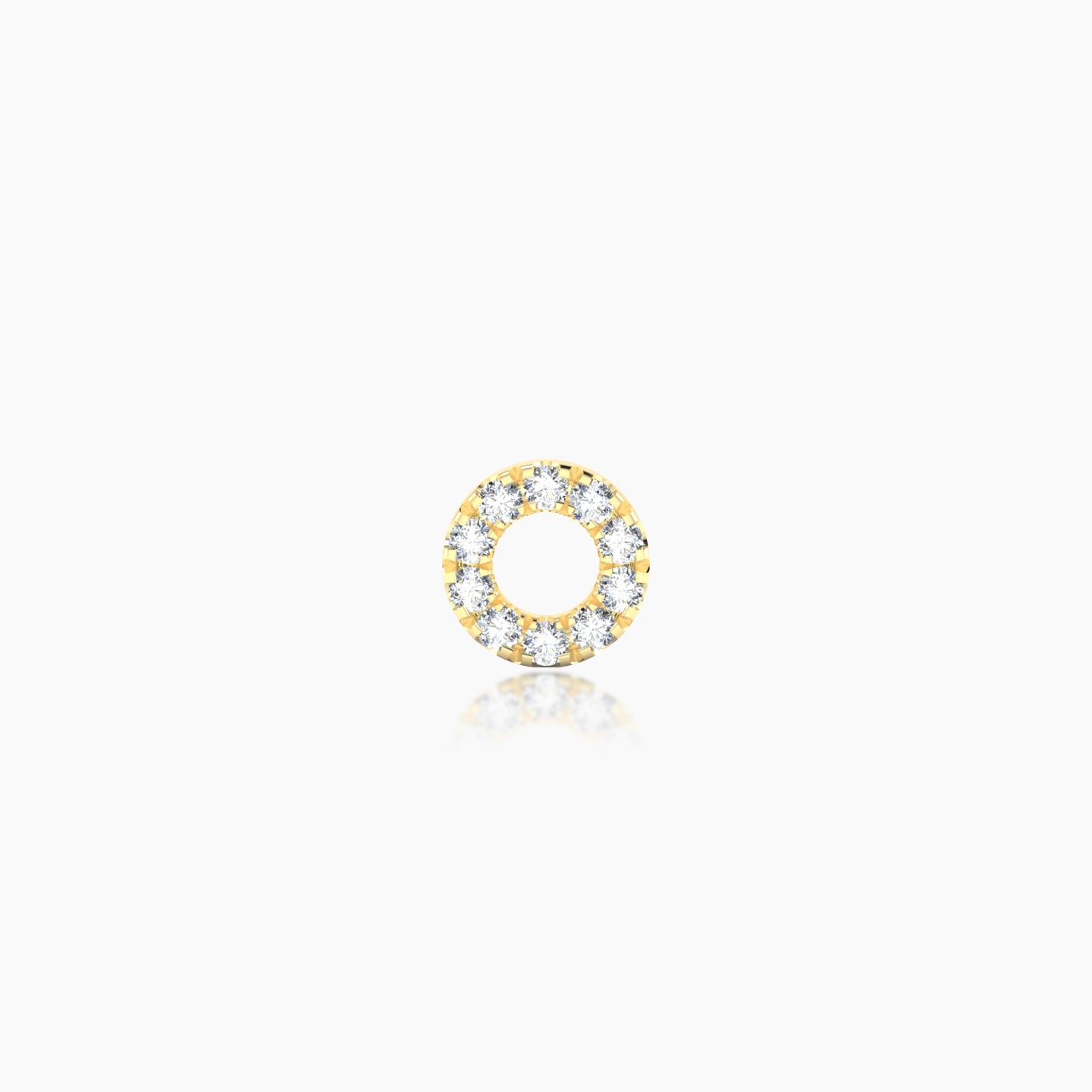 Sulis | 18k Yellow Gold 5 mm Diamond Earring