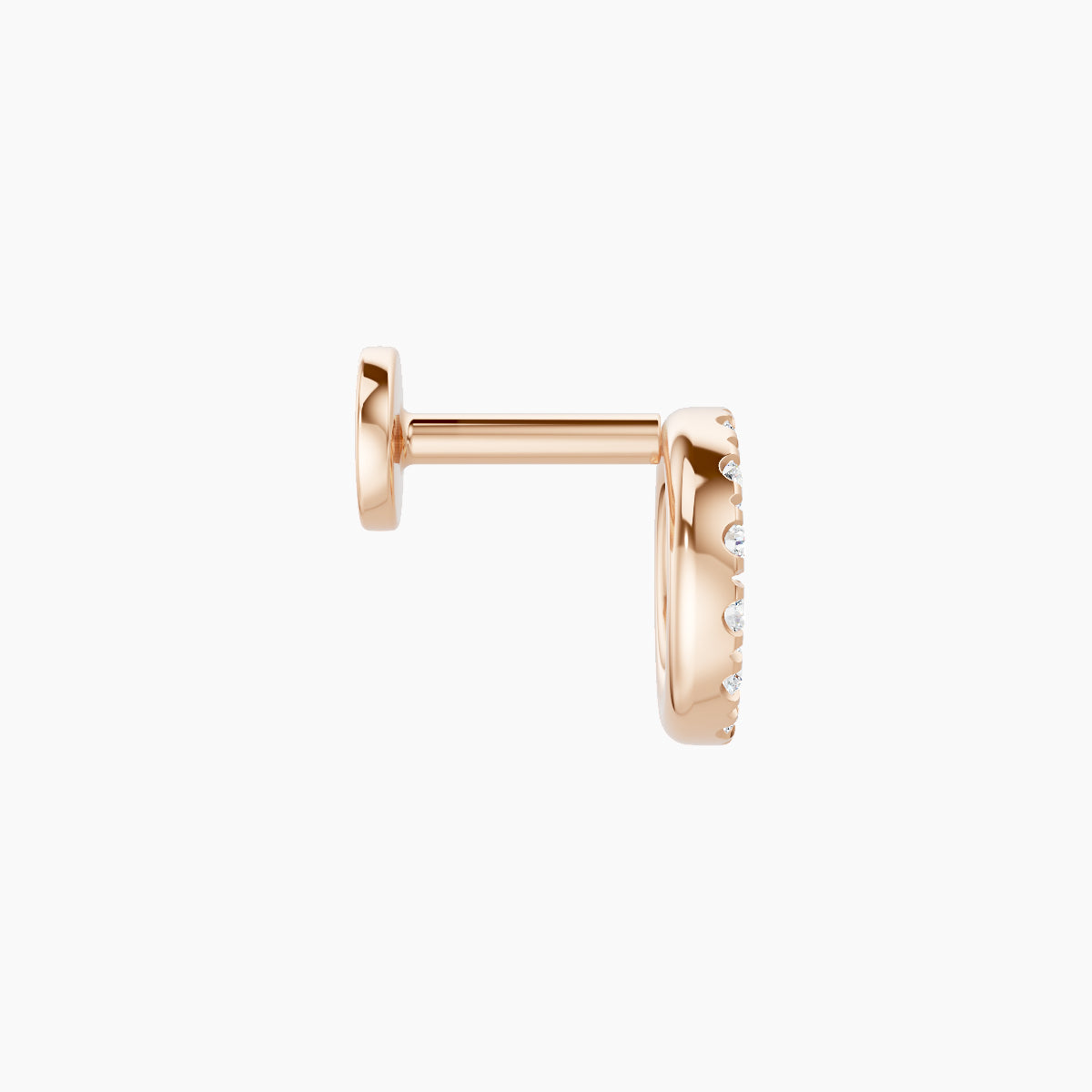Sulis | 18k Rose Gold 6.5 mm 5 mm Diamond Piercing
