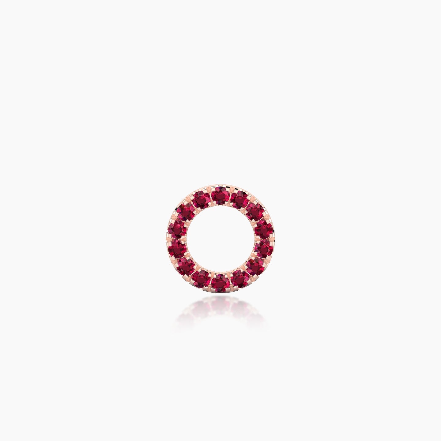 Sulis | 18k Rose Gold 6.5 mm 5 mm Ruby Piercing