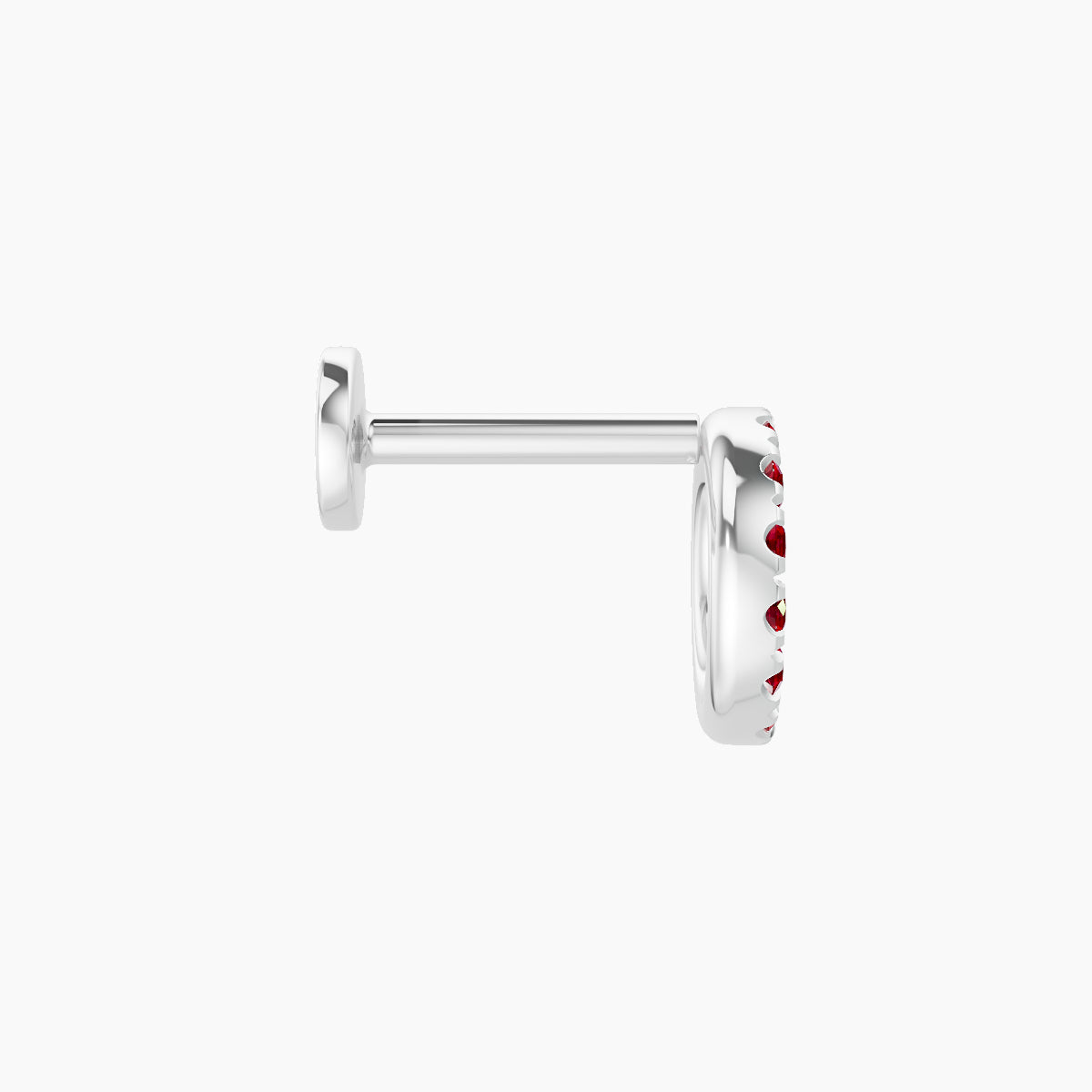 Sulis | 18k White Gold 6.5 mm 6.5 mm Ruby Piercing