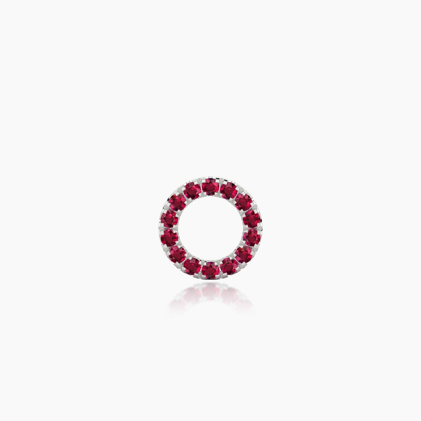 Sulis | 18k White Gold 6.5 mm 6.5 mm Ruby Piercing