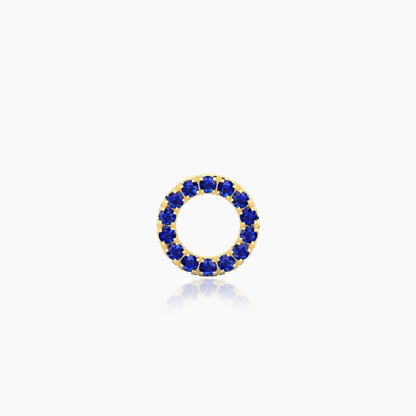 Sulis | 18k Yellow Gold 6.5 mm 6.5 mm Sapphire Piercing