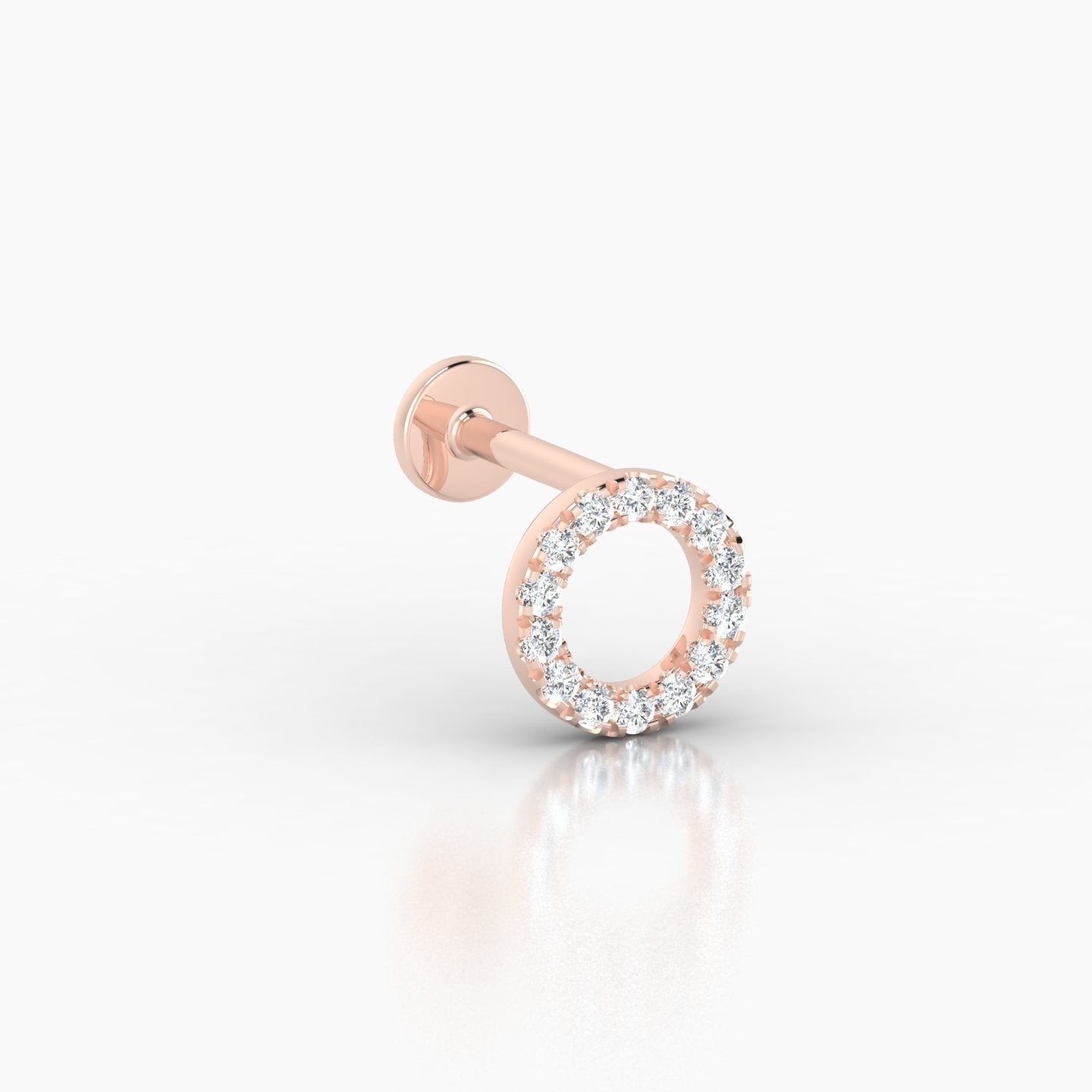 Sulis | 18k Rose Gold 6.5 mm 6.5 mm Diamond Piercing