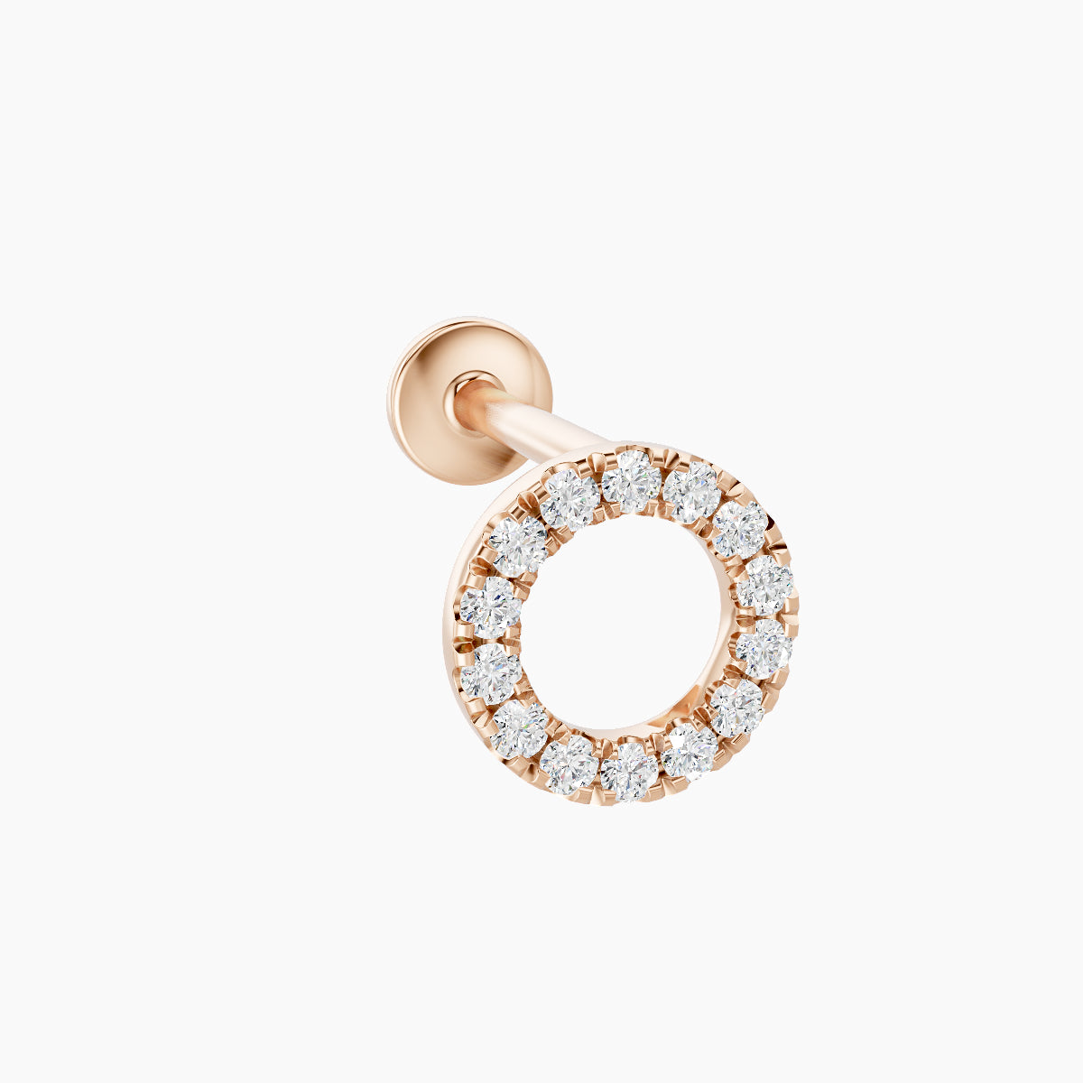 Sulis | 18k Rose Gold 6.5 mm 8 mm Diamond Piercing