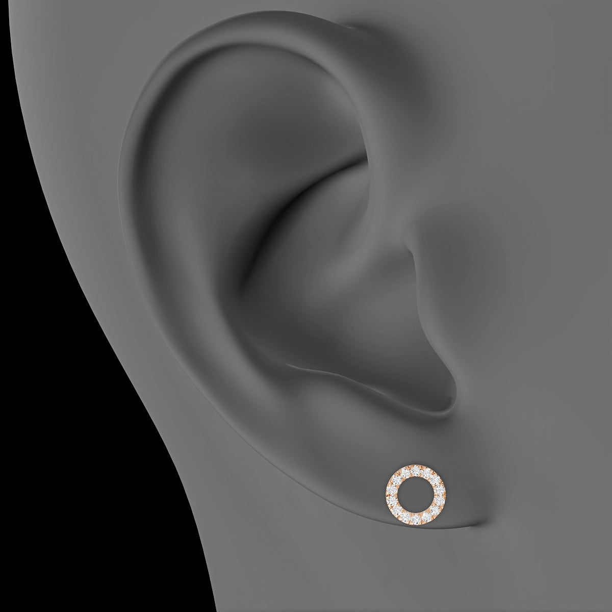 Sulis | 18k Rose Gold 6.5 mm 8 mm Diamond Piercing