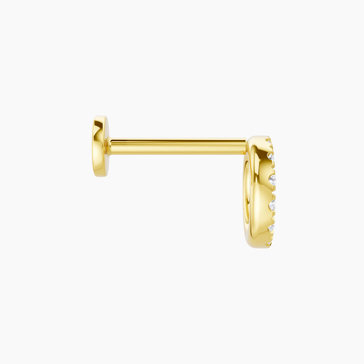 Sulis | 18k Yellow Gold 6.5 mm 8 mm Diamond Piercing