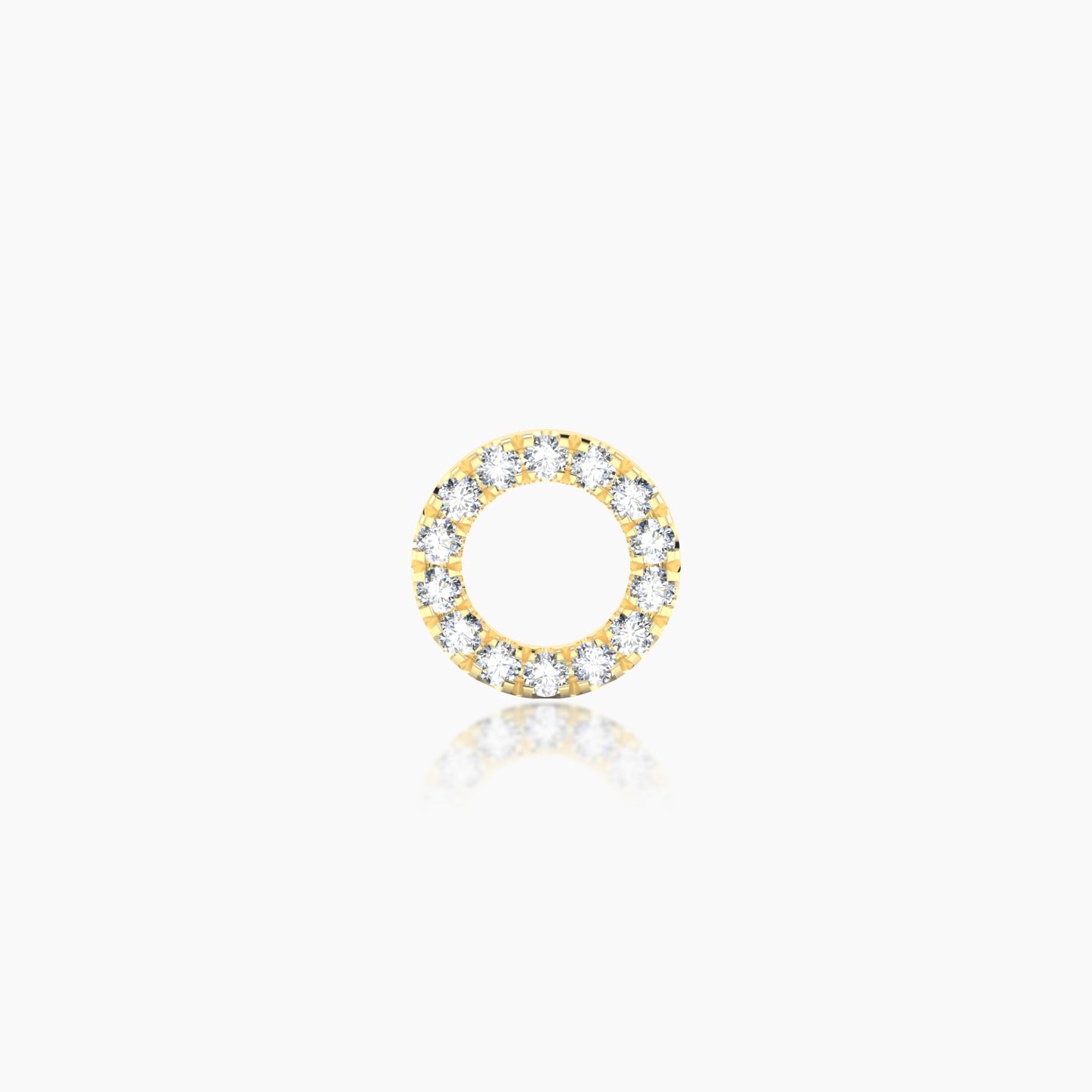 Sulis | 18k Yellow Gold 8 mm 6.5 mm Diamond Piercing