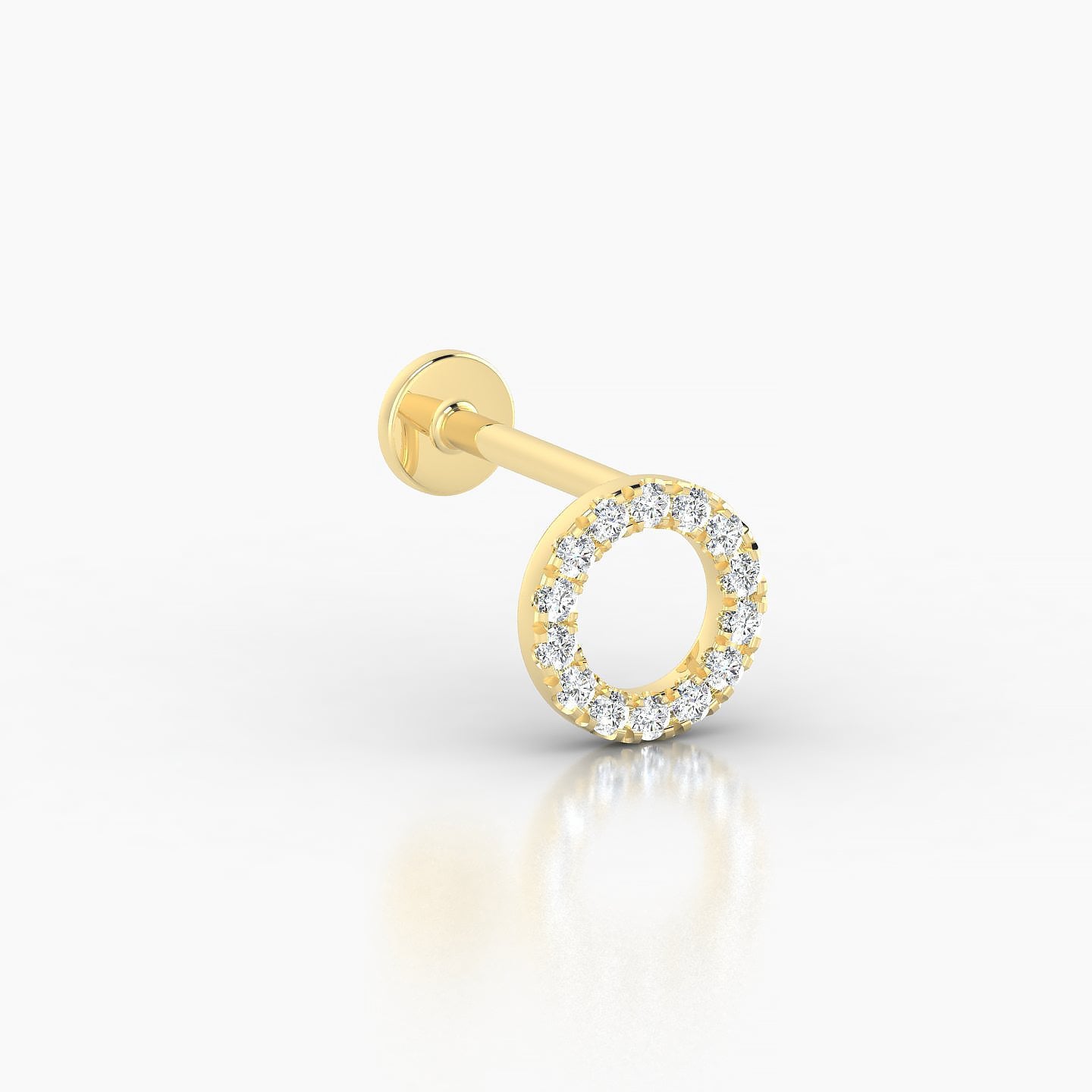 Sulis | 18k Yellow Gold 8 mm 6.5 mm Diamond Piercing