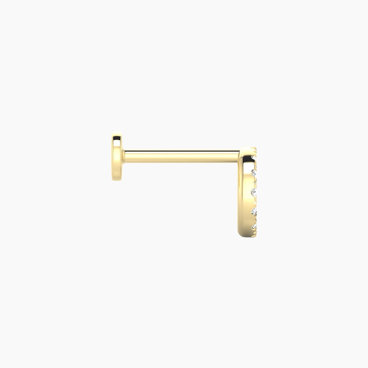 Sulis | 18k Yellow Gold 8 mm 6.5 mm Diamond Piercing
